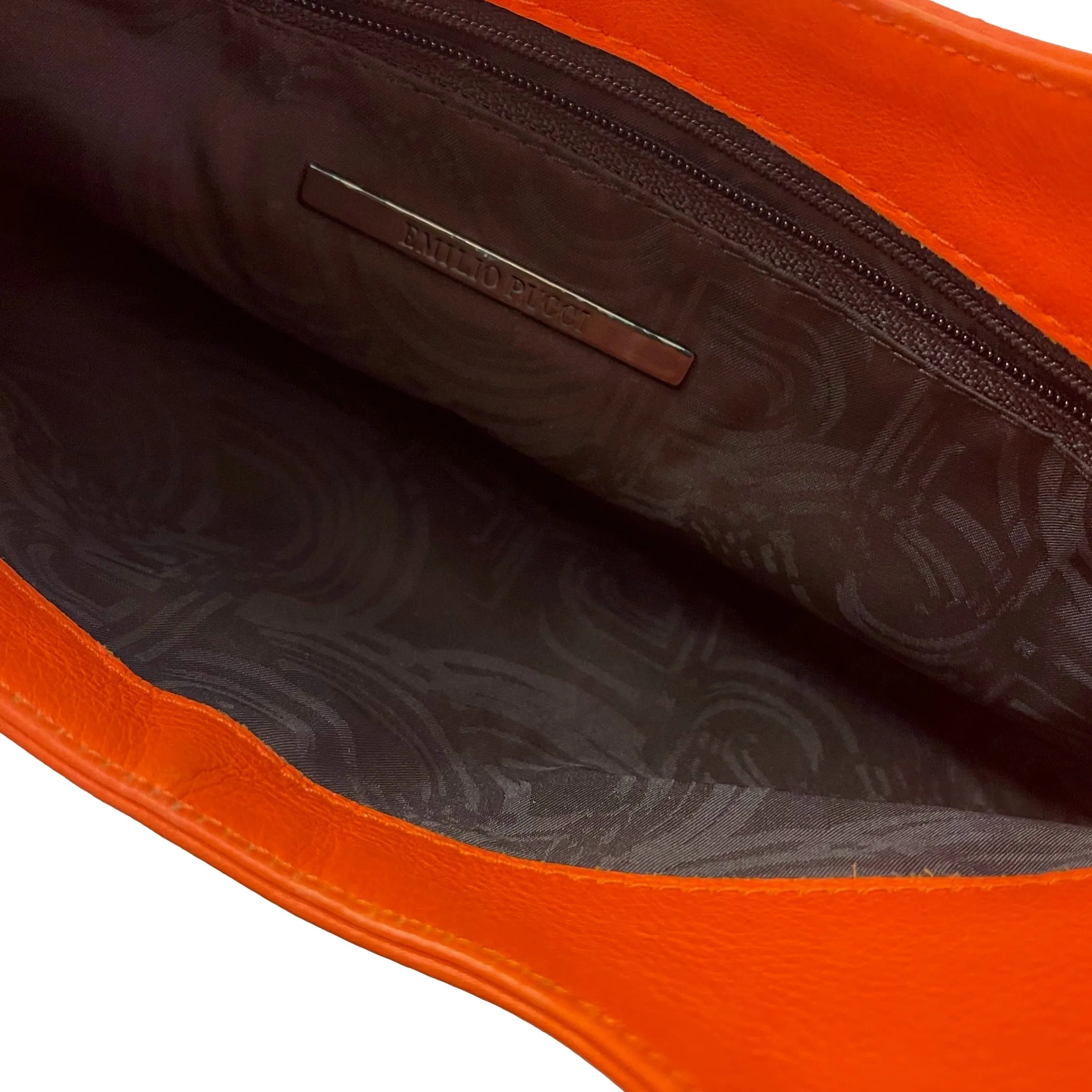 Pucci Canvas Fold Over Clutch