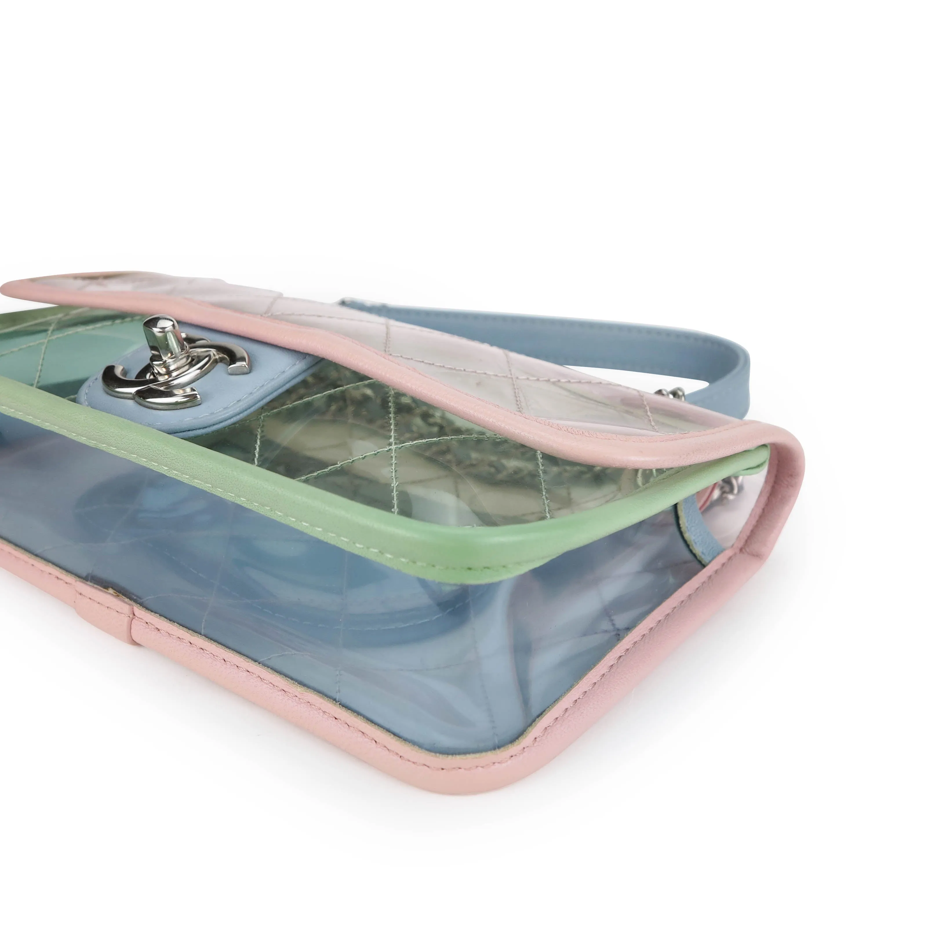 PVC Coco Splash Mini Flap Bag Pink Blue Green