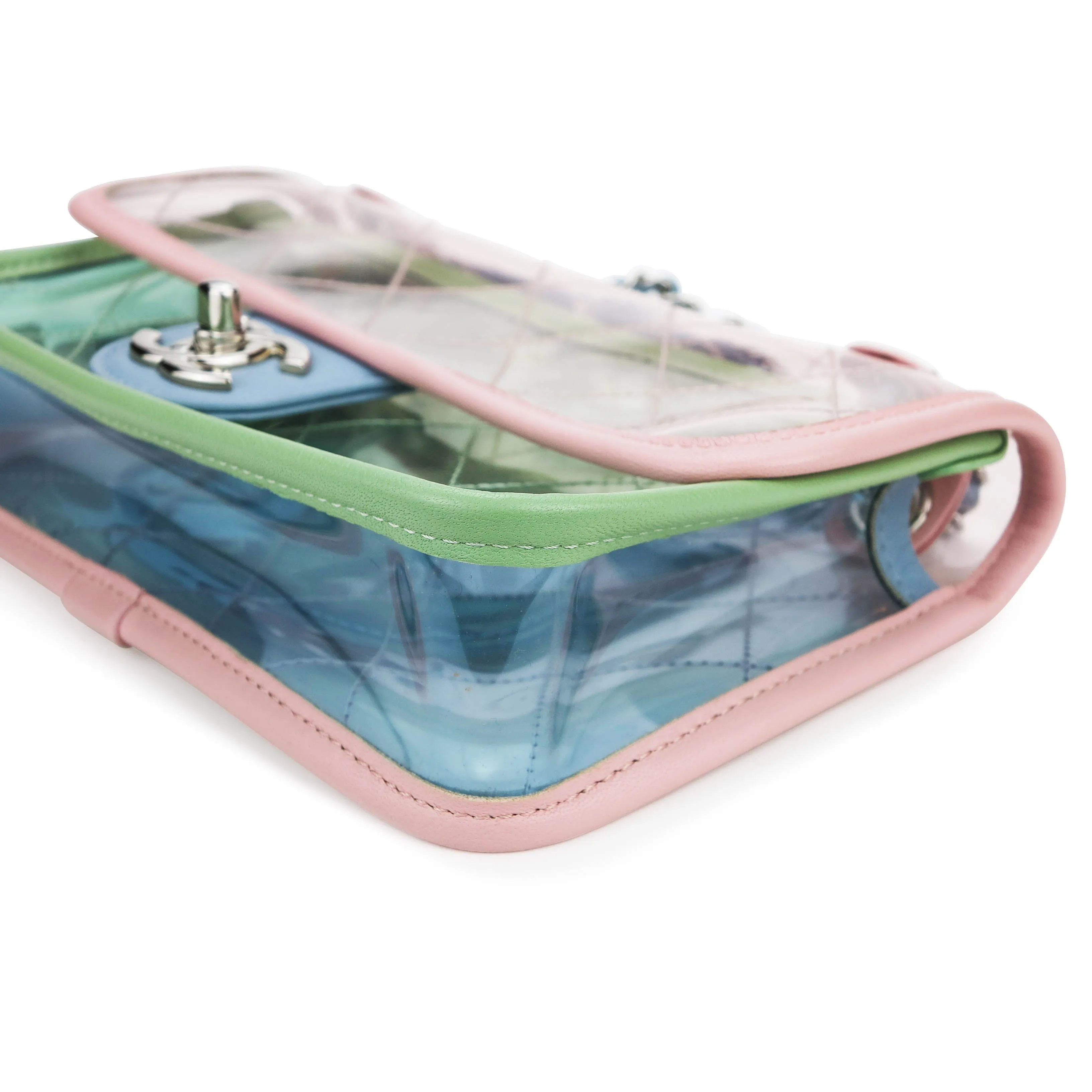 PVC Coco Splash Multicolor Mini Flap Bag