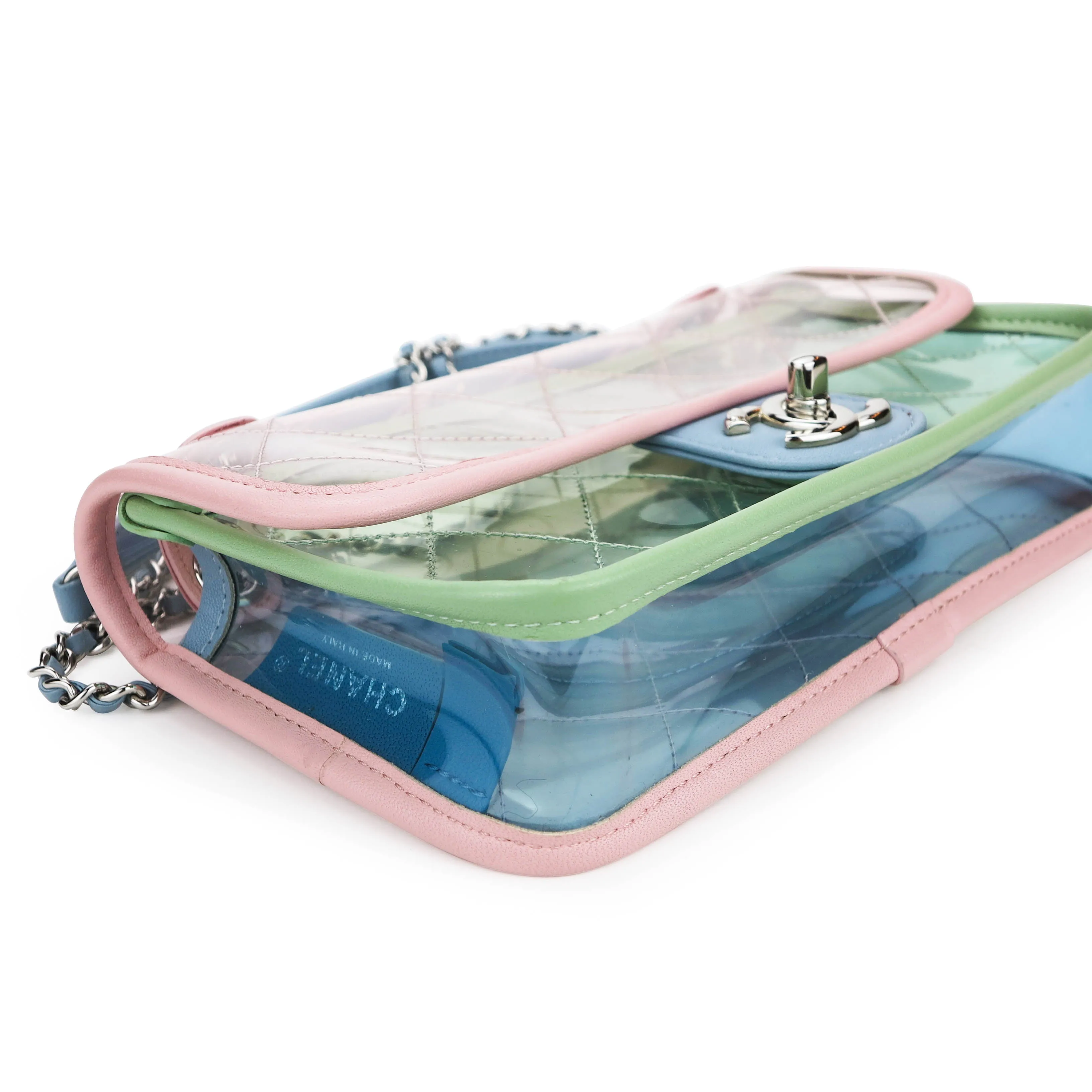 PVC Coco Splash Multicolor Mini Flap Bag