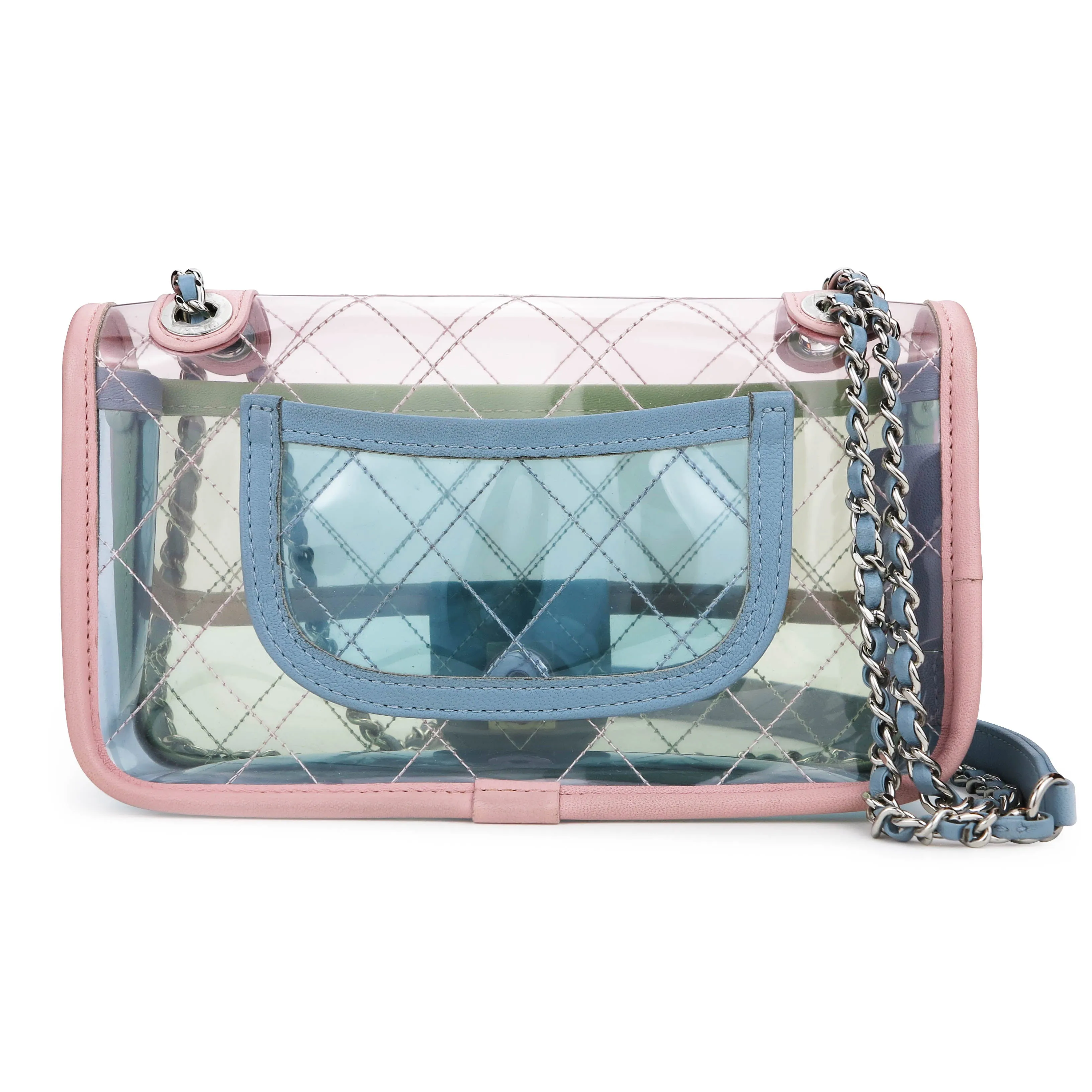 PVC Coco Splash Multicolor Mini Flap Bag