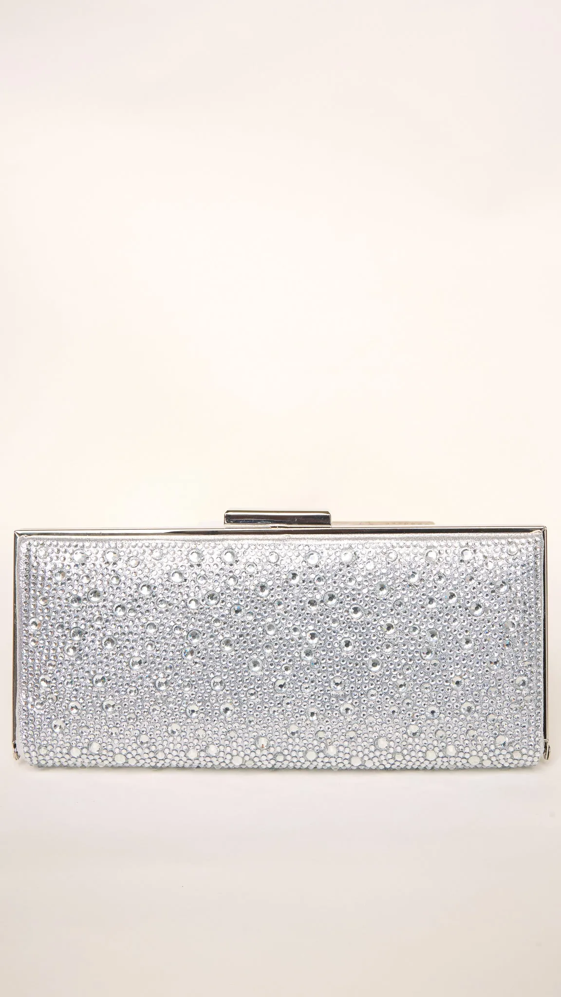 Quarts Silver Clutch
