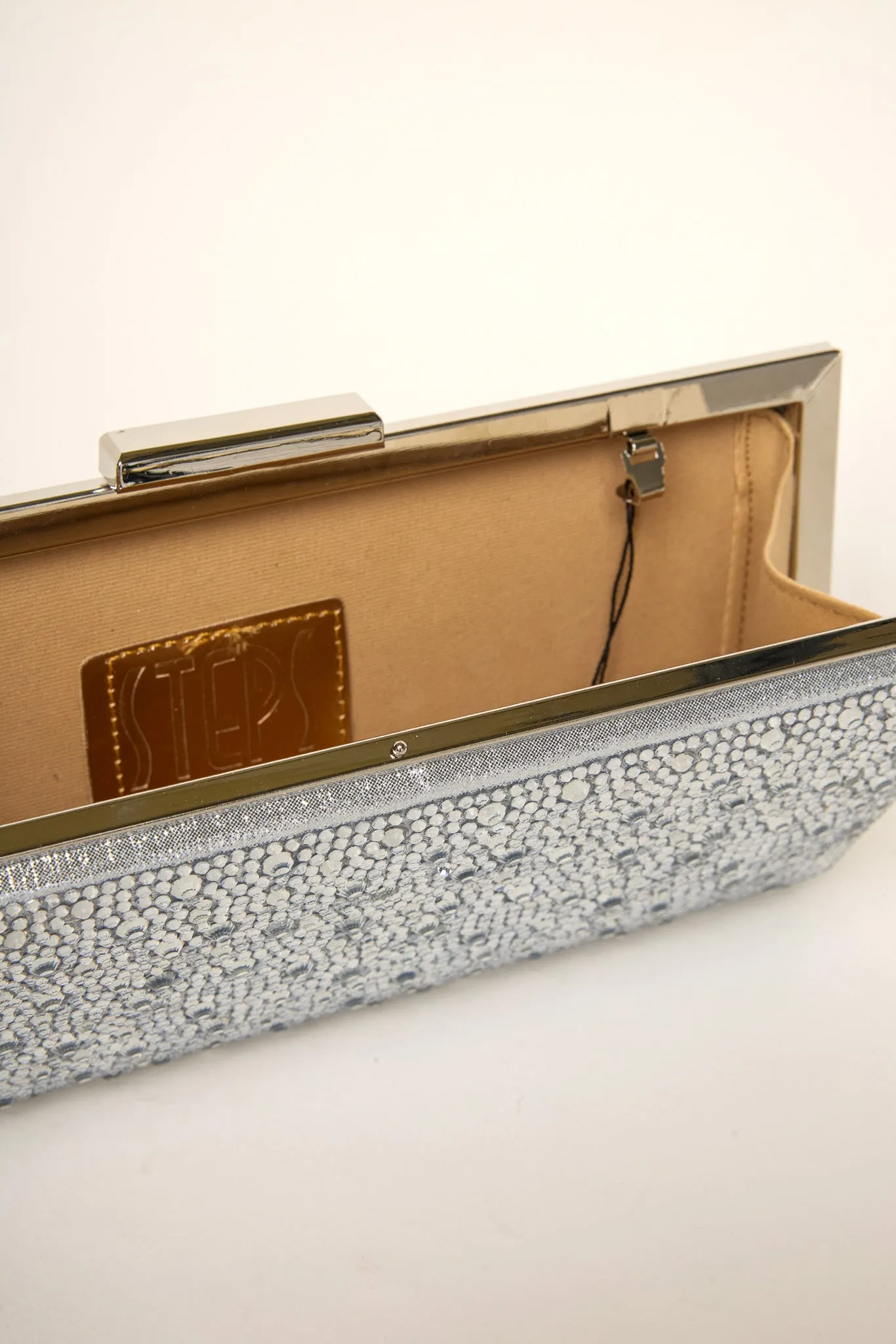 Quarts Silver Clutch