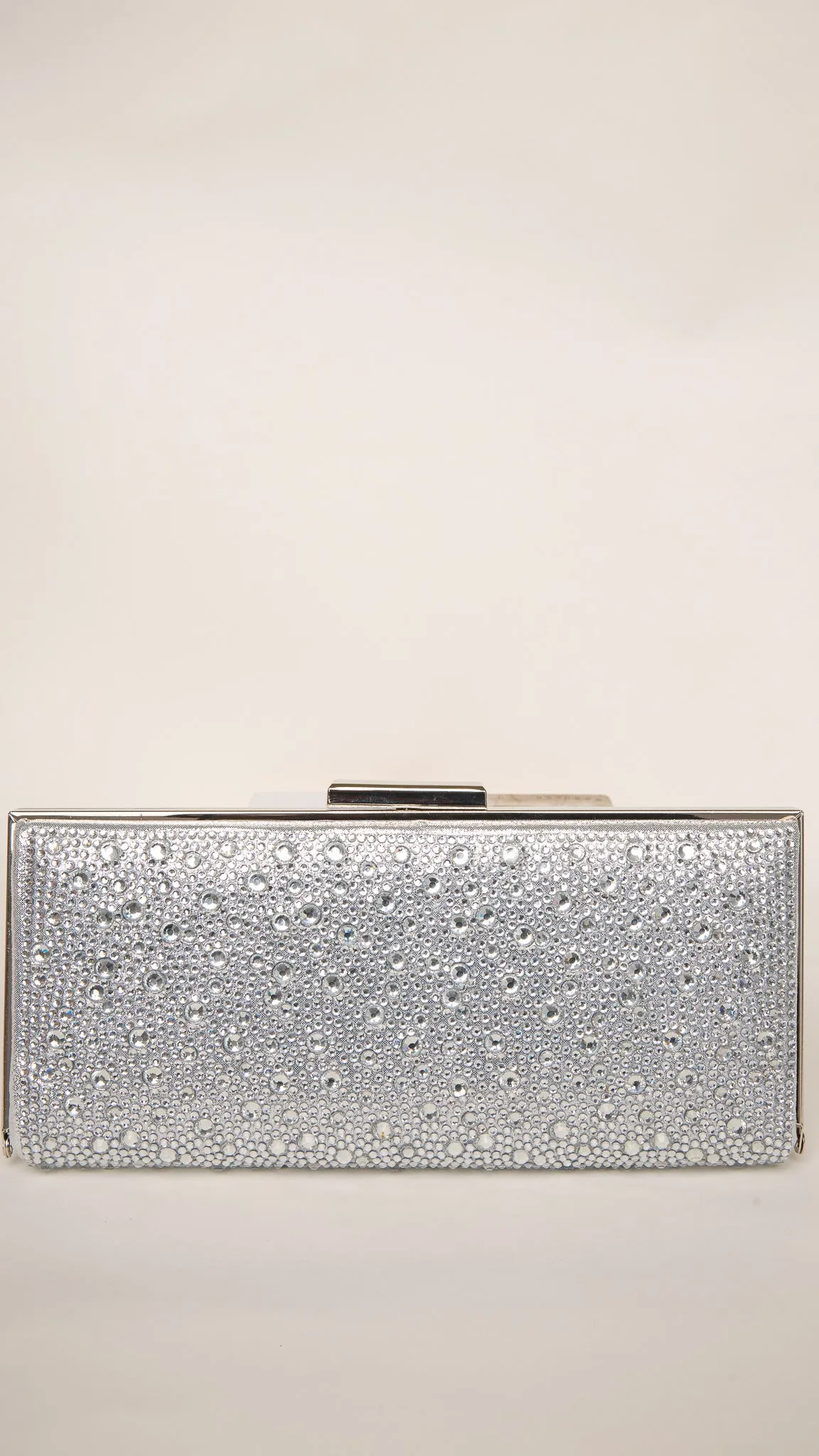 Quarts Silver Clutch