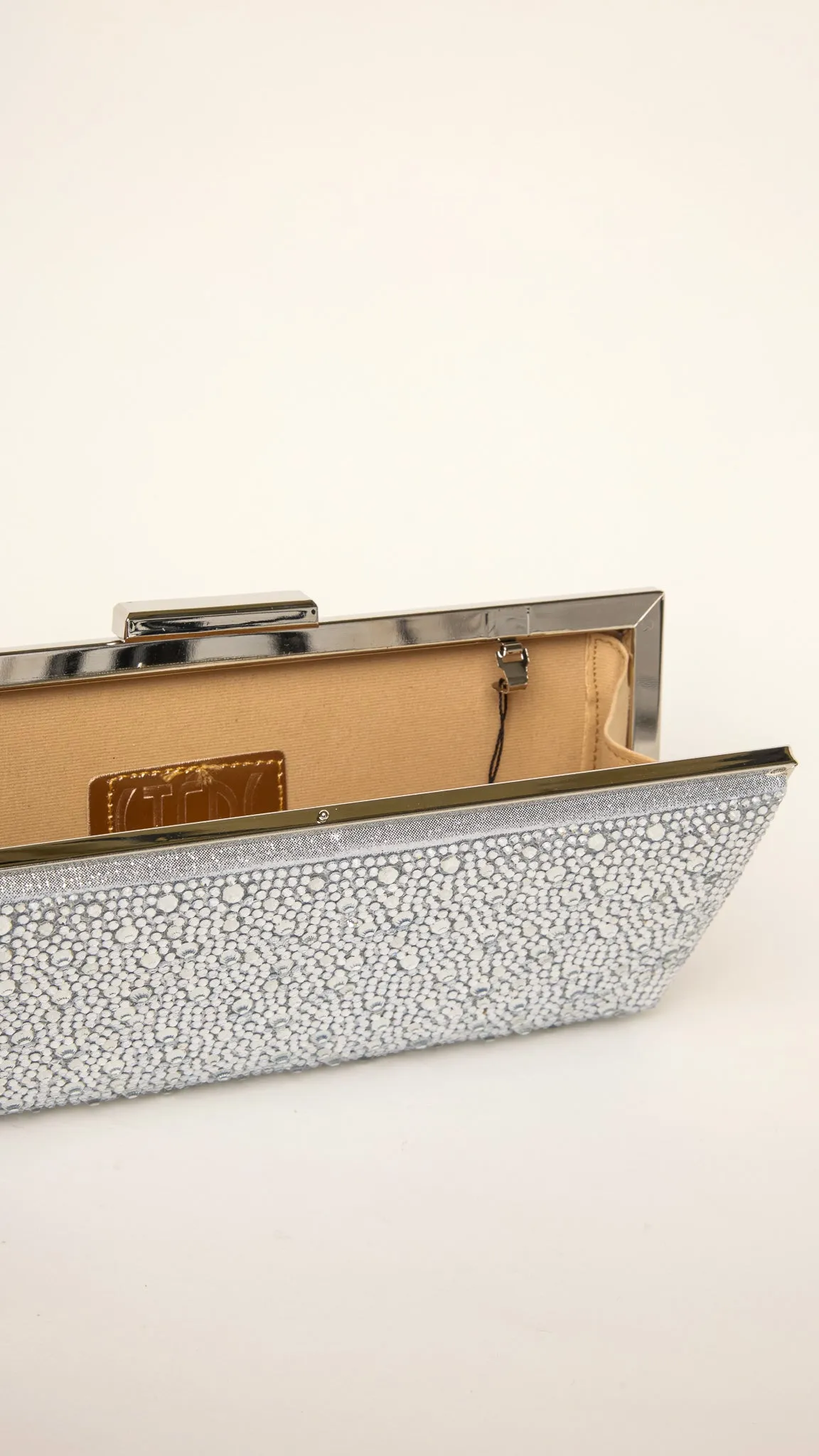 Quarts Silver Clutch