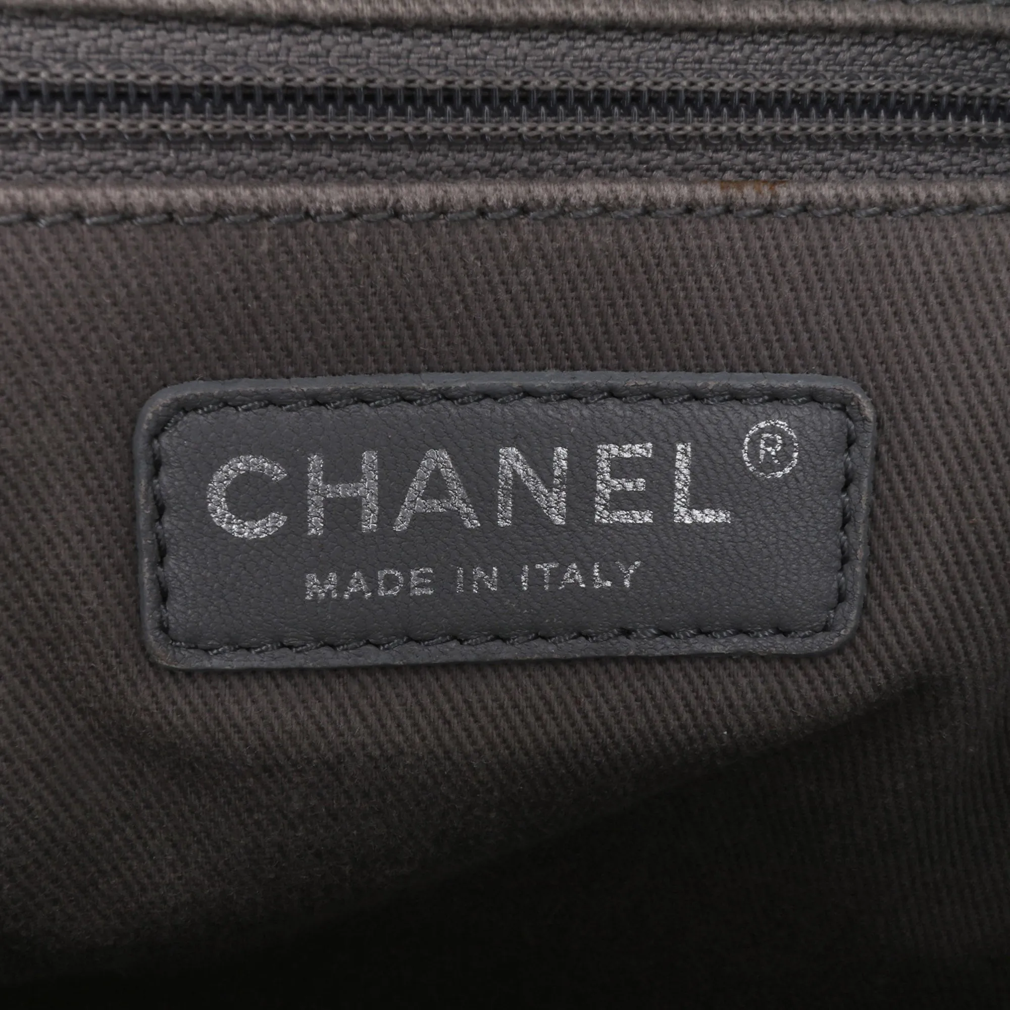 Quilted Iridescent Calfskin Relax CC Satchel
