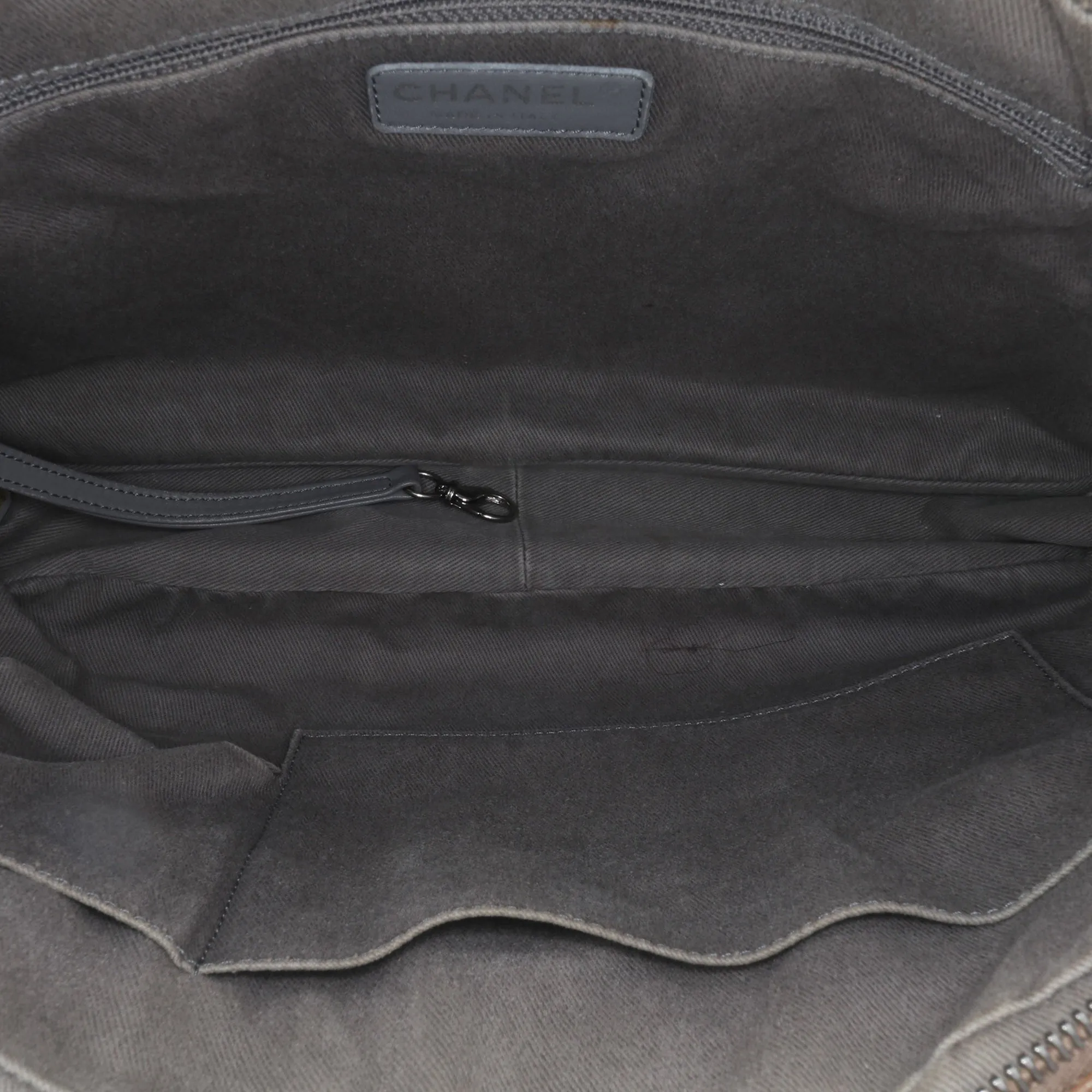 Quilted Iridescent Calfskin Relax CC Satchel