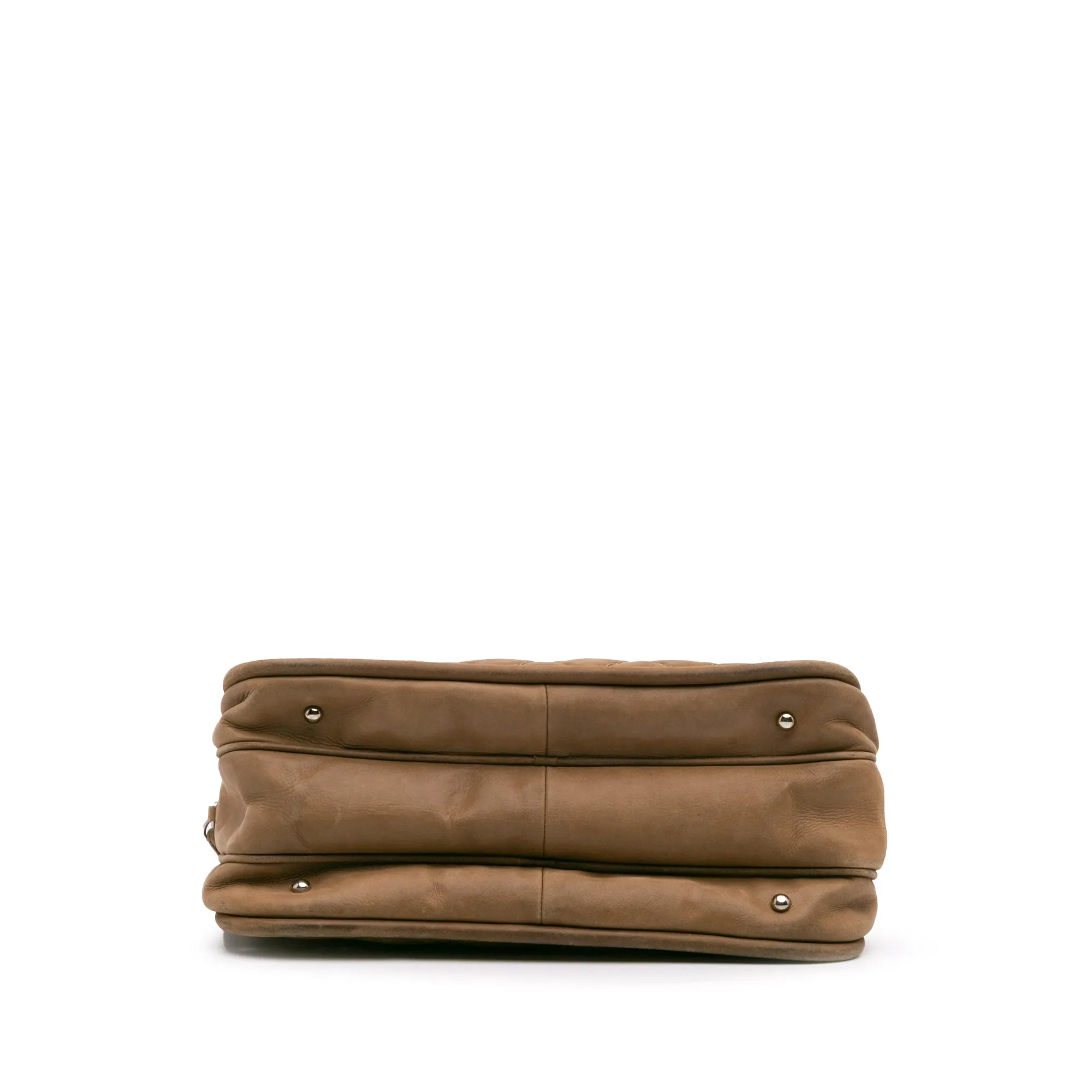 Quilted Iridescent Calfskin Relax CC Satchel