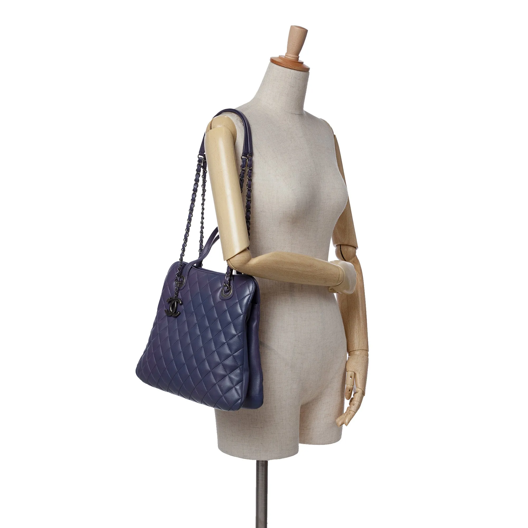 Quilted Lambskin Daily Shopping Tote
