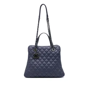 Quilted Lambskin Daily Shopping Tote