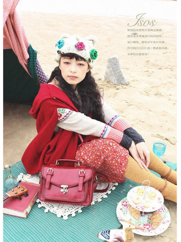 retro scalloped satchel
