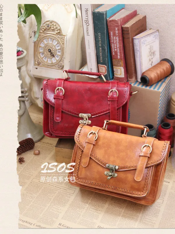 retro scalloped satchel