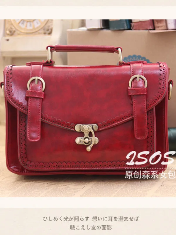 retro scalloped satchel
