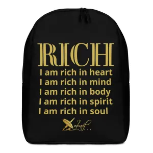 RICH BY XCLUSIF POETIX BLACK & GOLD Minimalist Backpack