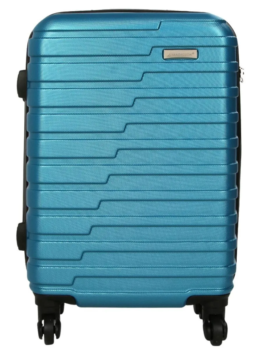 Robust Lightweight Blue Hard shell Suitcase 4 Wheel Luggage