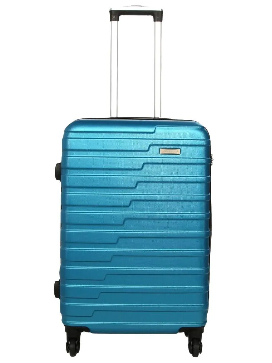 Robust Lightweight Blue Hard shell Suitcase 4 Wheel Luggage
