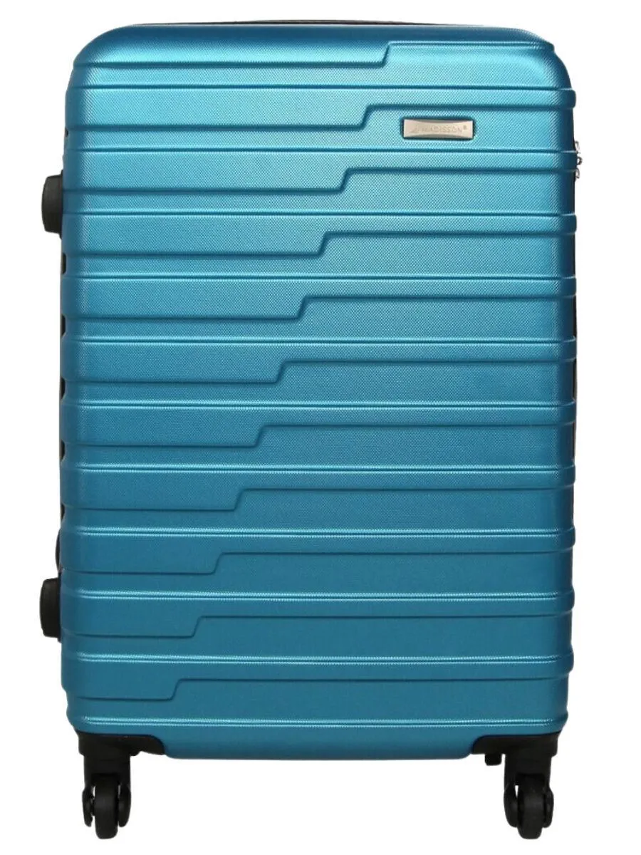 Robust Lightweight Blue Hard shell Suitcase 4 Wheel Luggage
