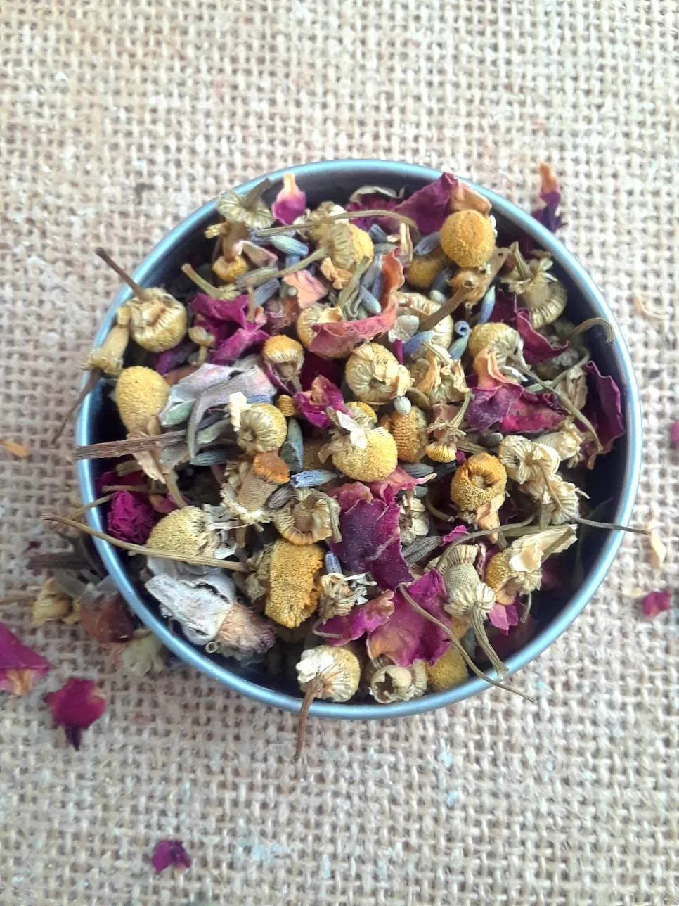 Rose, Lavender and Chamomile Herbal Tea - Organic Herbal Tea - dried lavender - dried rose - dried chamomile - relaxation tea - calming tea