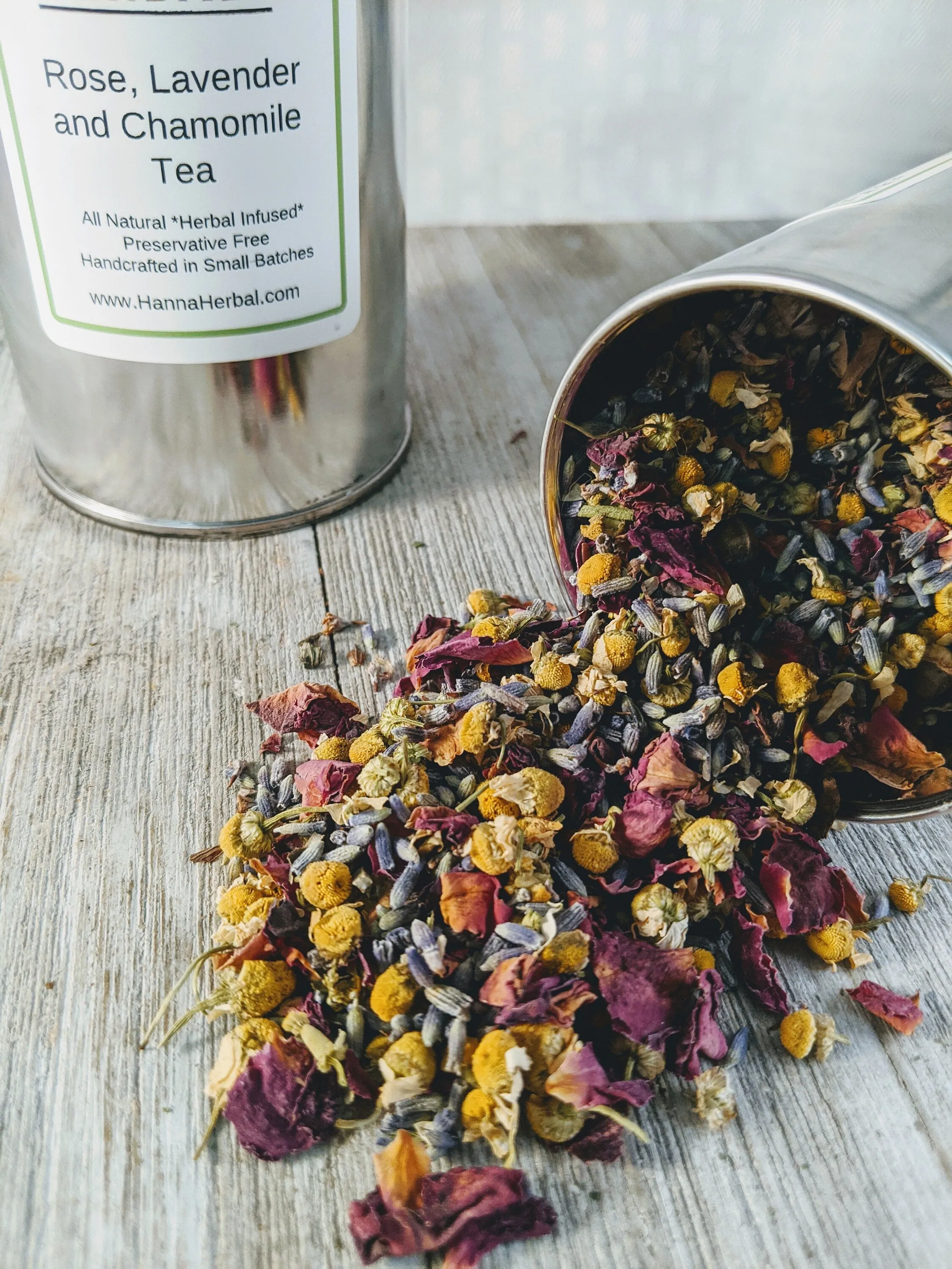 Rose, Lavender and Chamomile Herbal Tea - Organic Herbal Tea - dried lavender - dried rose - dried chamomile - relaxation tea - calming tea