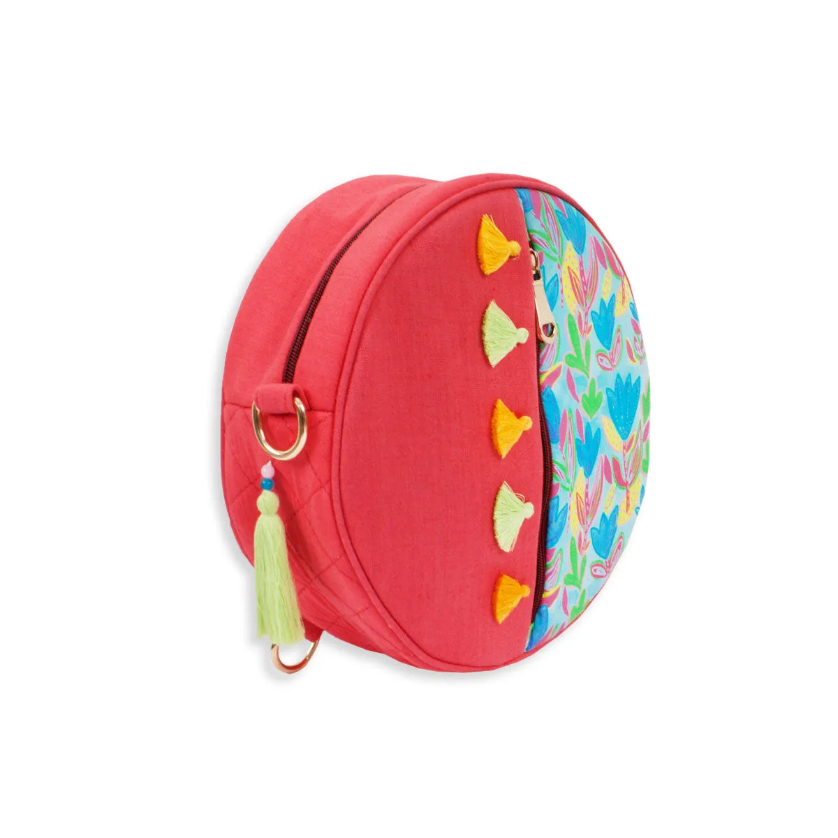 Round Red Garden Backpack