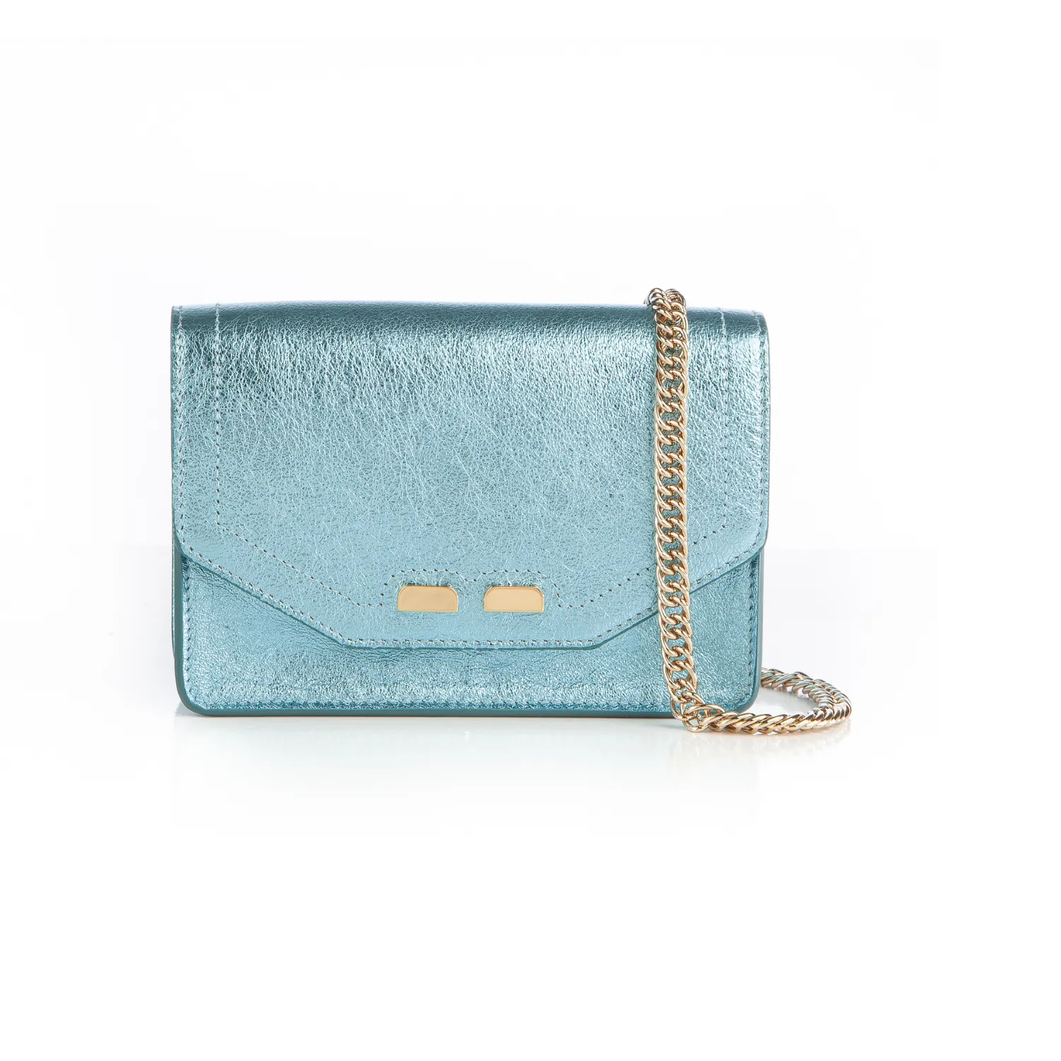 Samuel in Metallic Light Blue