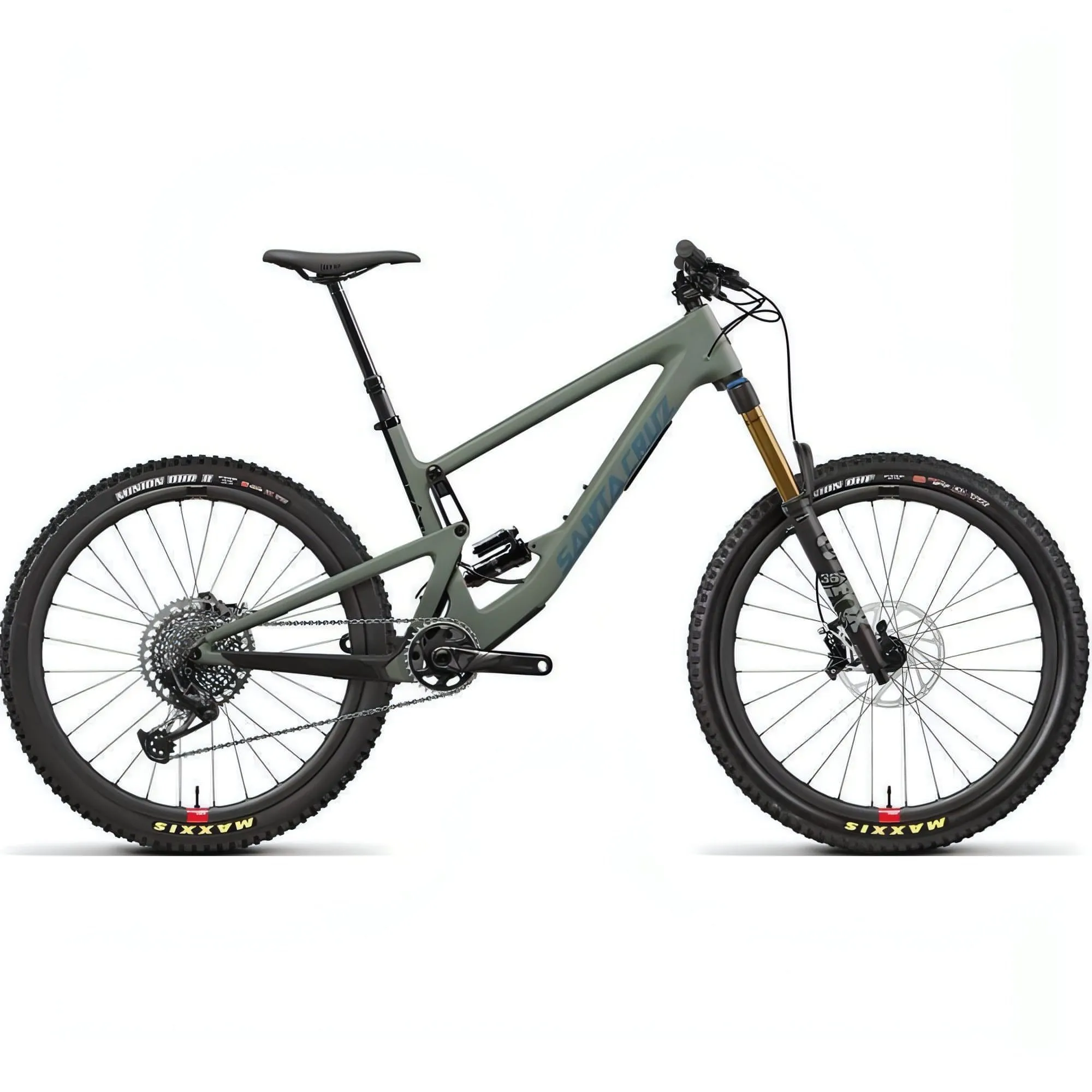 Santa Cruz Bronson 3 CC X01 Reserve Full Suspension Mountain Bike 2021 - Olive