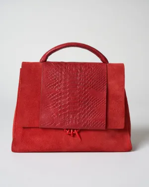 satchel - red