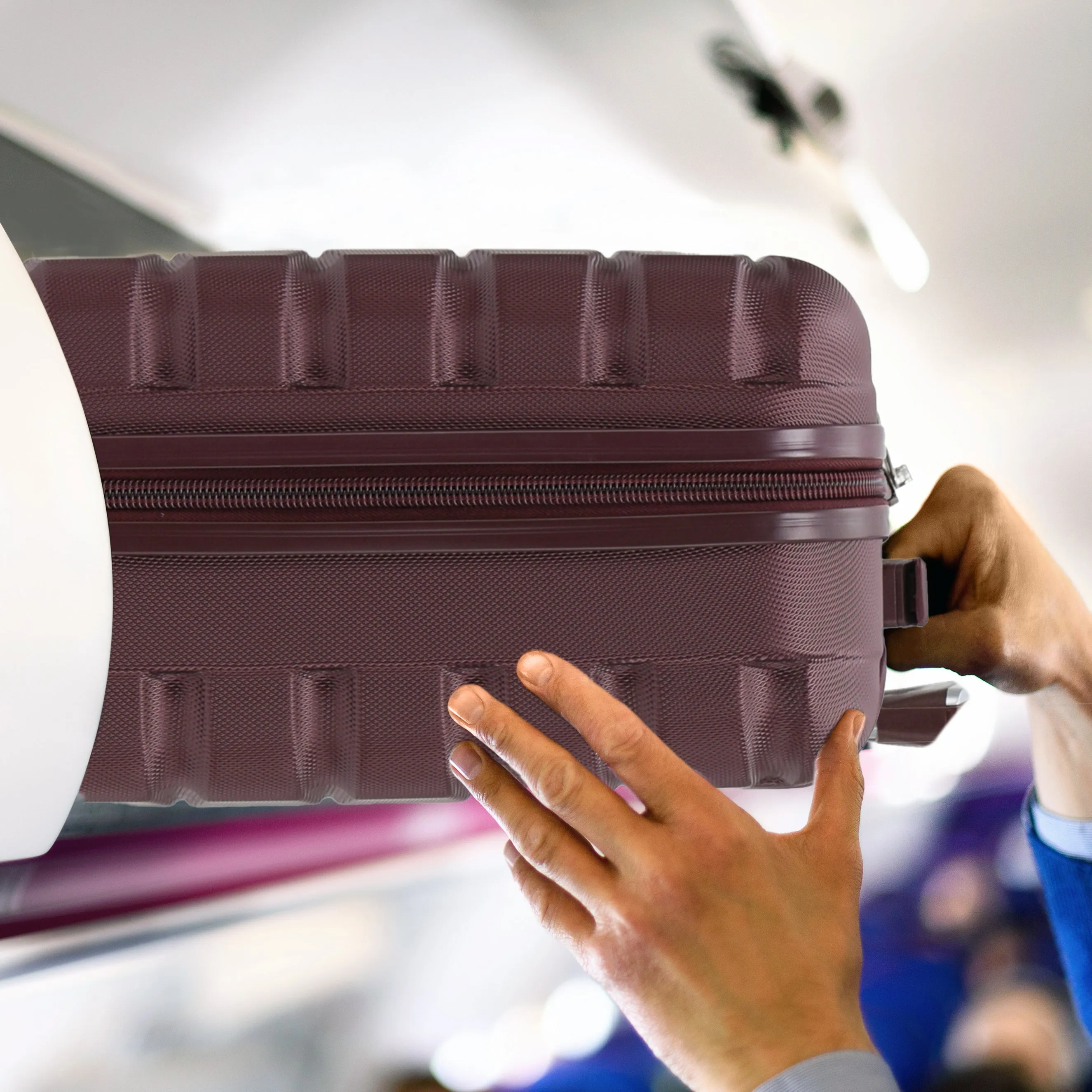 Set Of 2 easyJet Overhead & Underseat Carry On Luggage 45x36x20cm   56x45x25cm