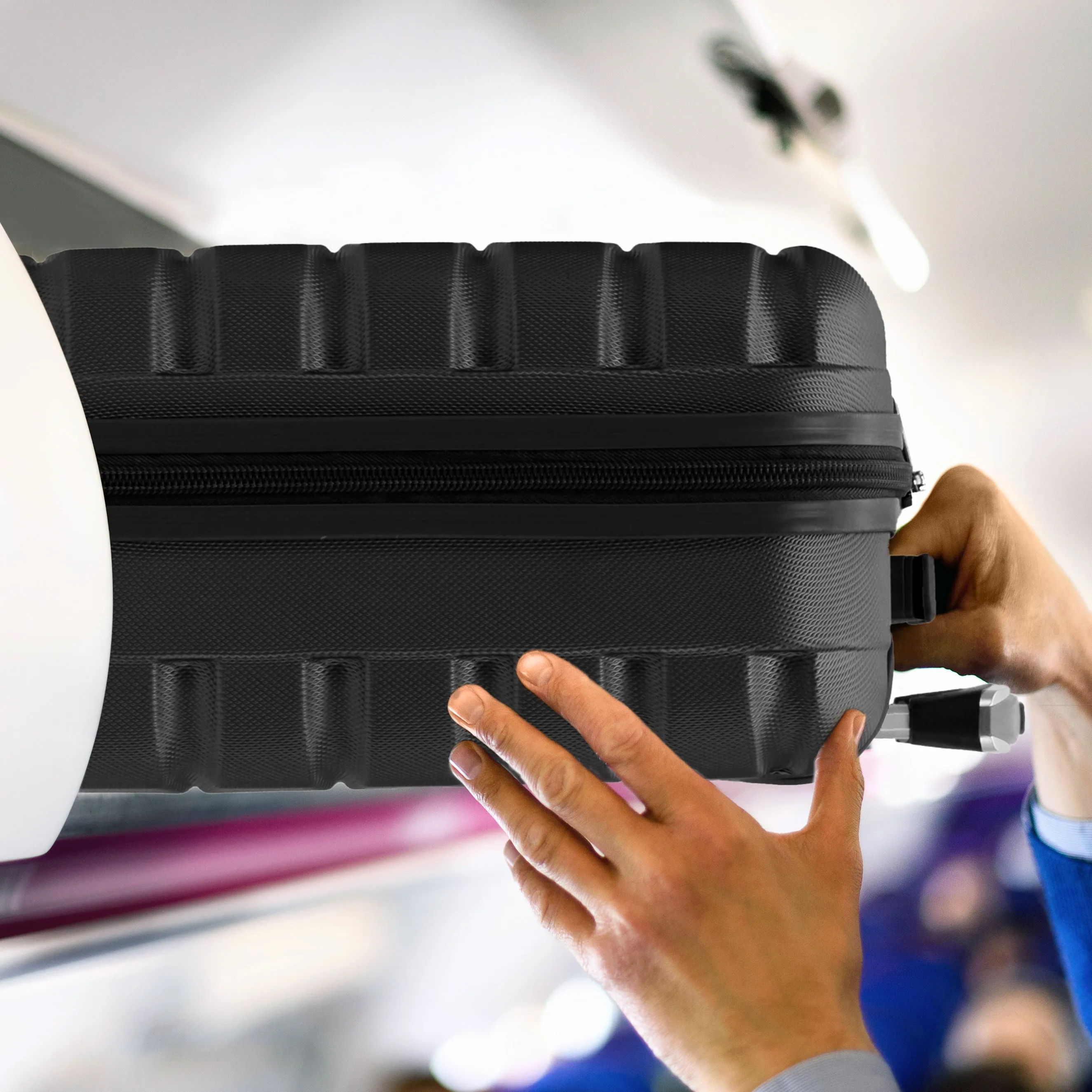 Set Of 2 easyJet Overhead & Underseat Carry On Luggage 45x36x20cm   56x45x25cm