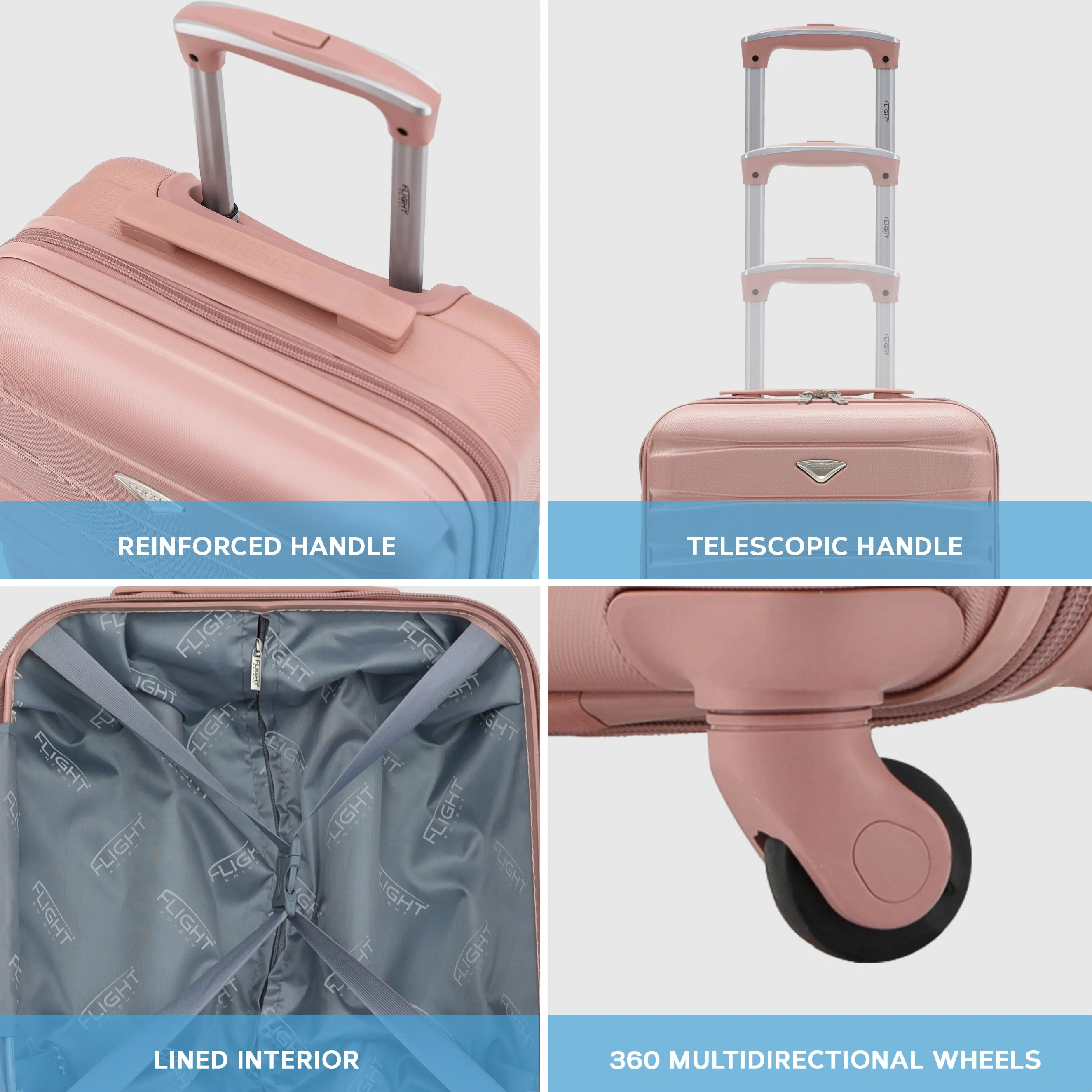Set Of 2 easyJet Overhead & Underseat Carry On Luggage 45x36x20cm   56x45x25cm