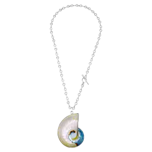 Shell Necklace on 15 MM Double Beam Necklace