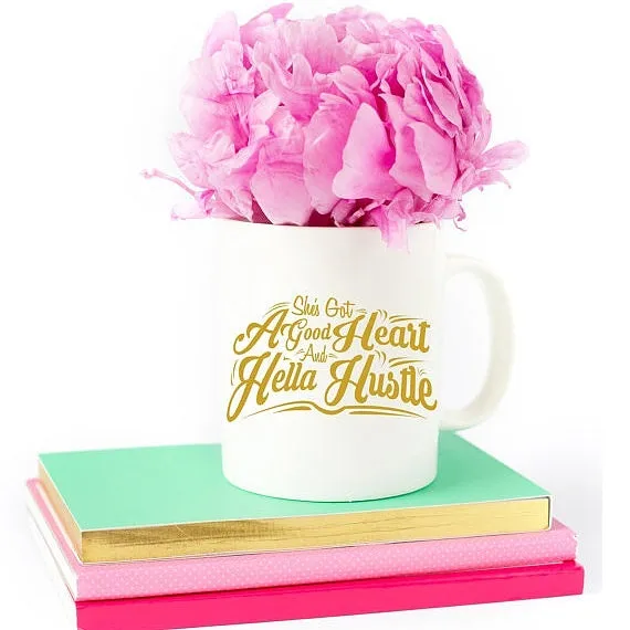 She's Got a Good Heart and Hella Hustle Mug