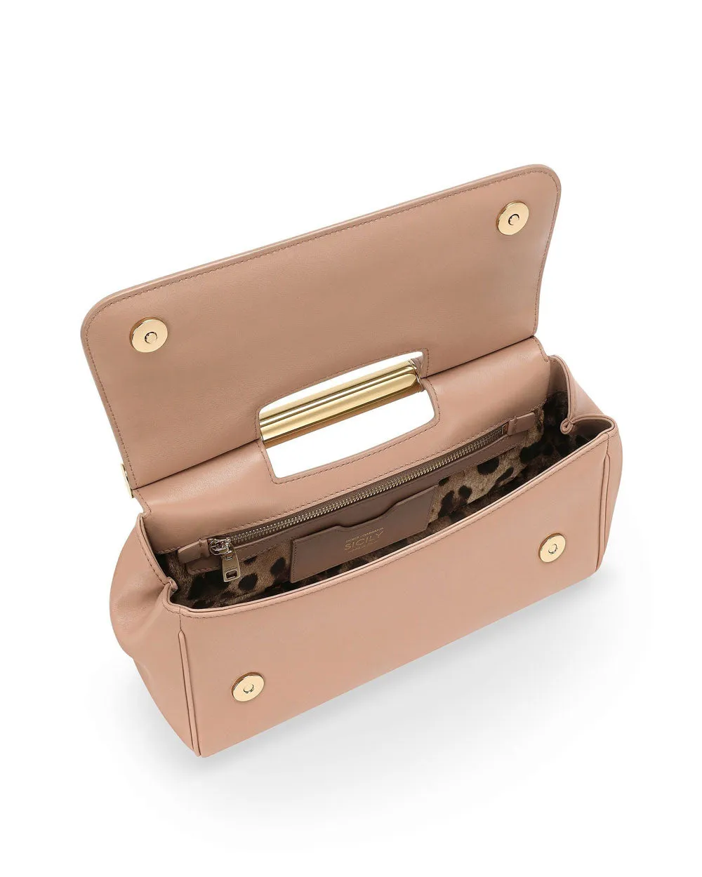 Sicily Clutch Handbag in Beige