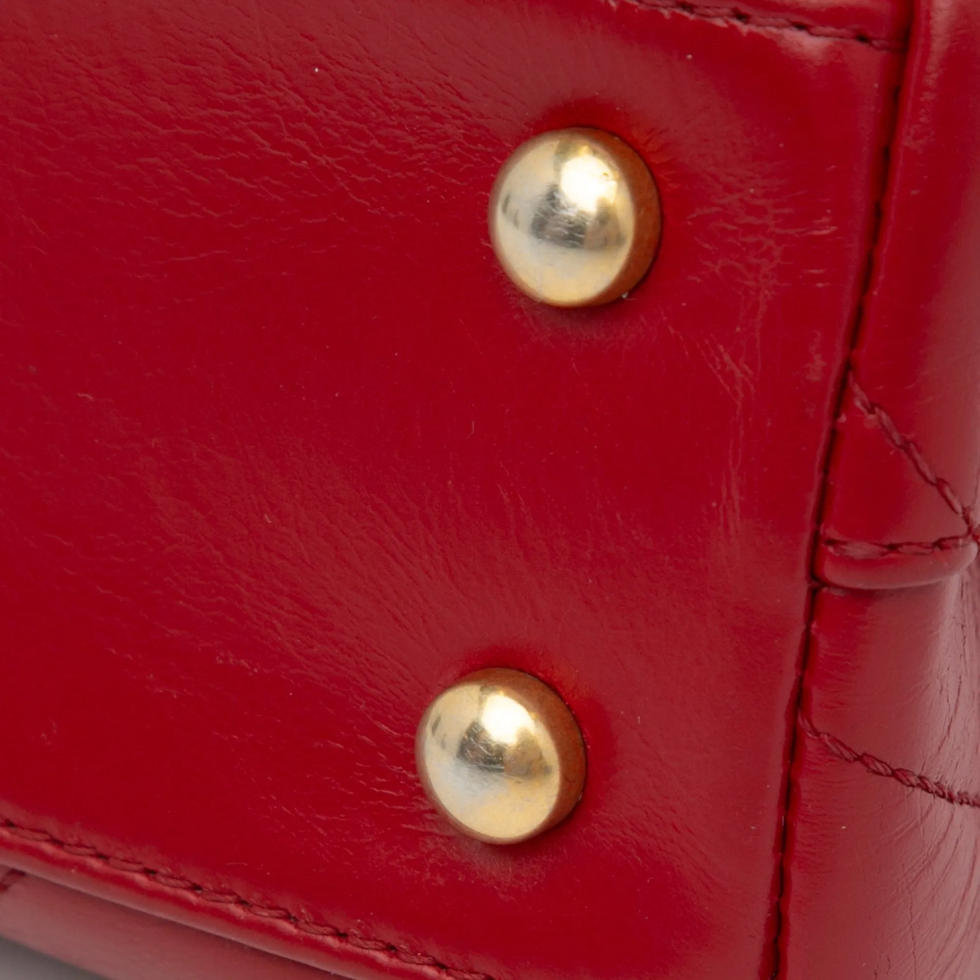 Small Lambskin Chevron Coco Top Handle Bag