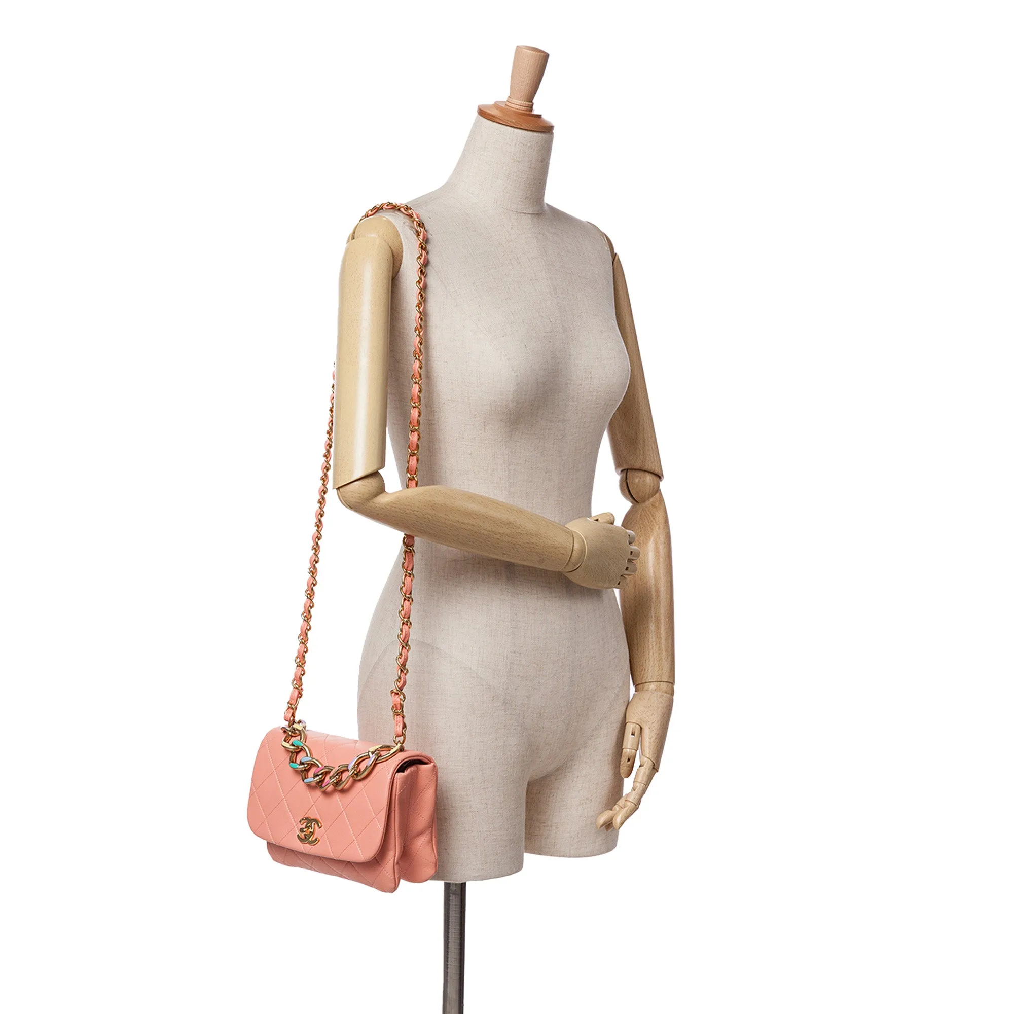 Small Lambskin Color Match Flap