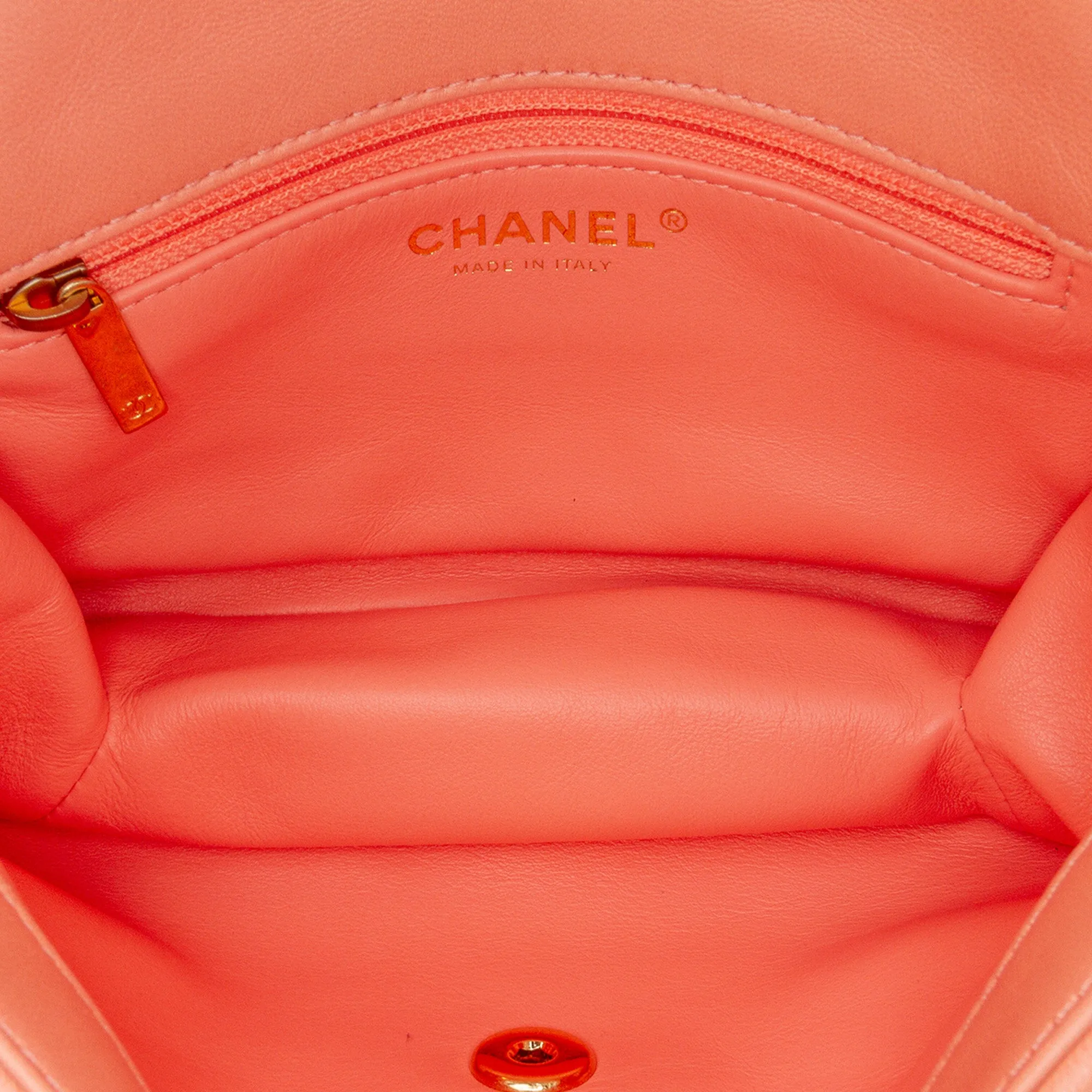 Small Lambskin Color Match Flap