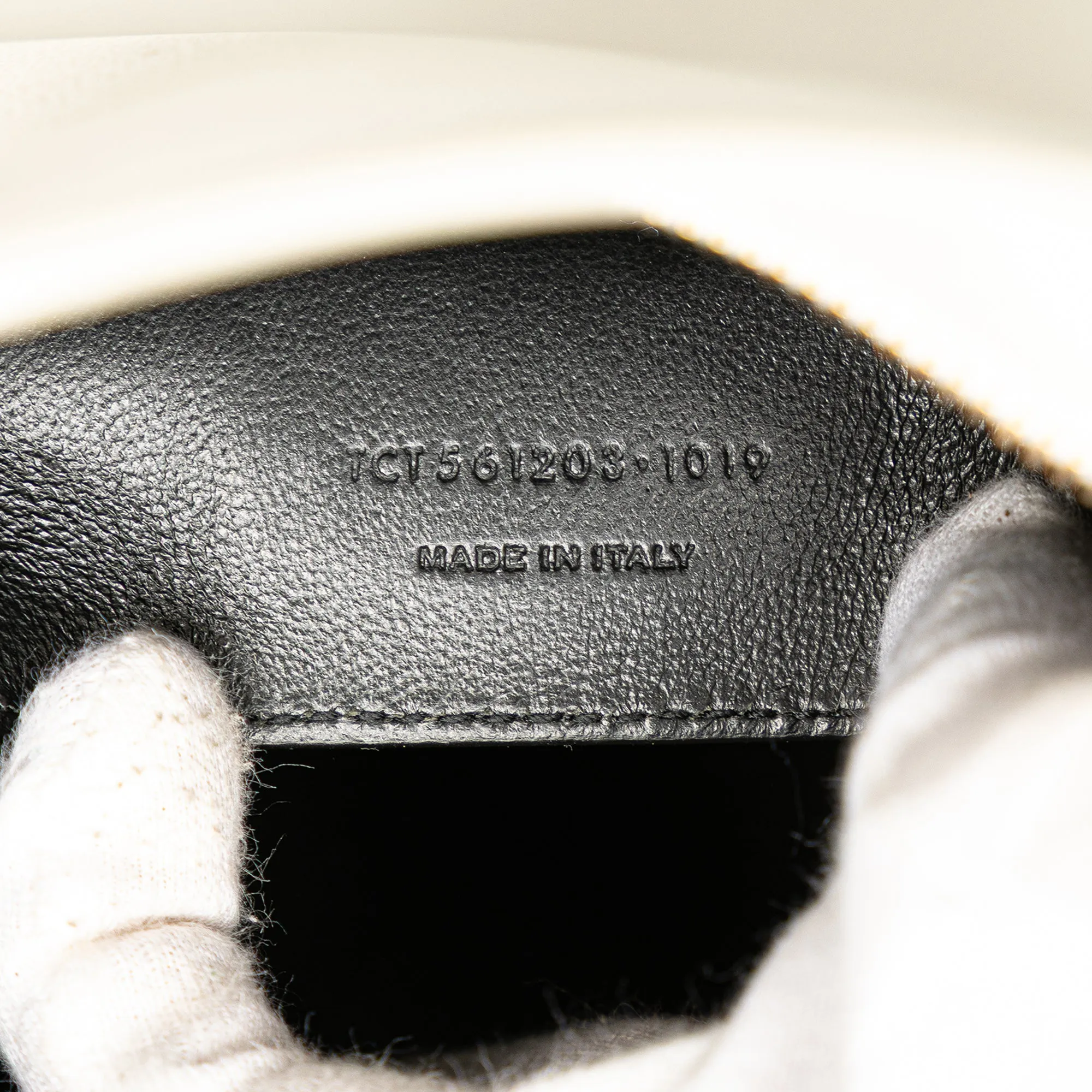 Small Leather Monogram Uptown Satchel