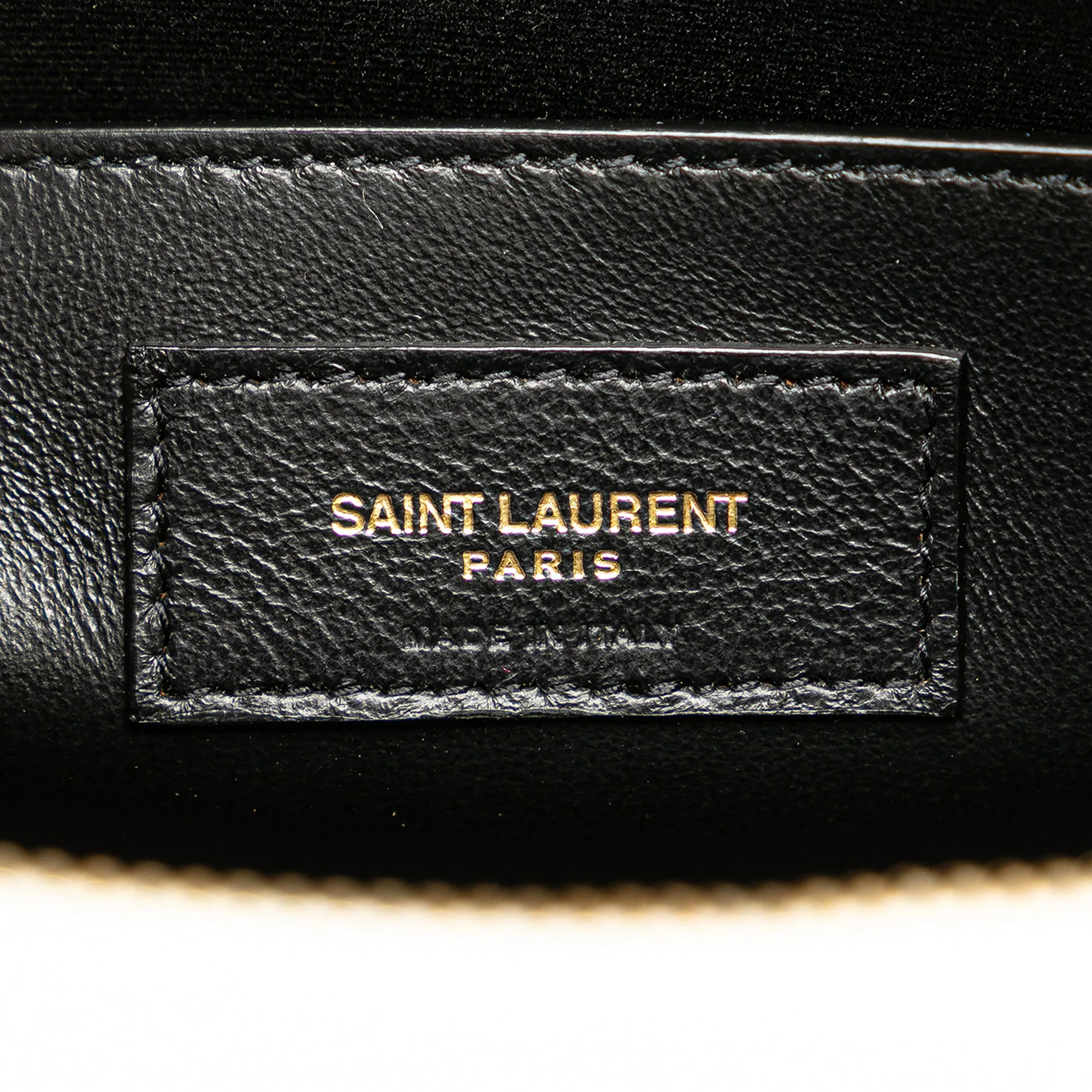 Small Leather Monogram Uptown Satchel