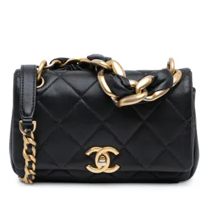 Small Quilted Lambskin Chain is More Flap