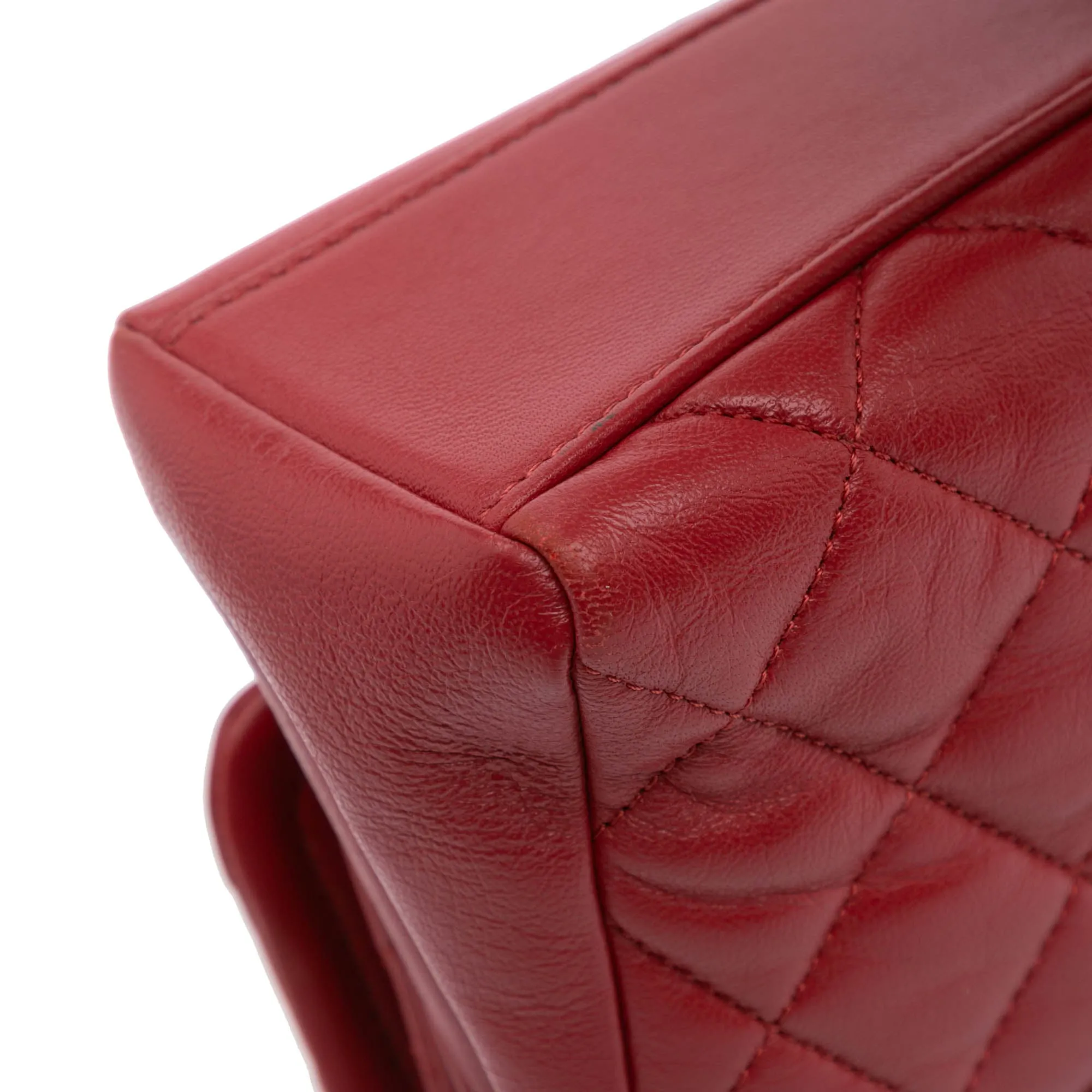 Small Quilted Lambskin Chain Link Flap
