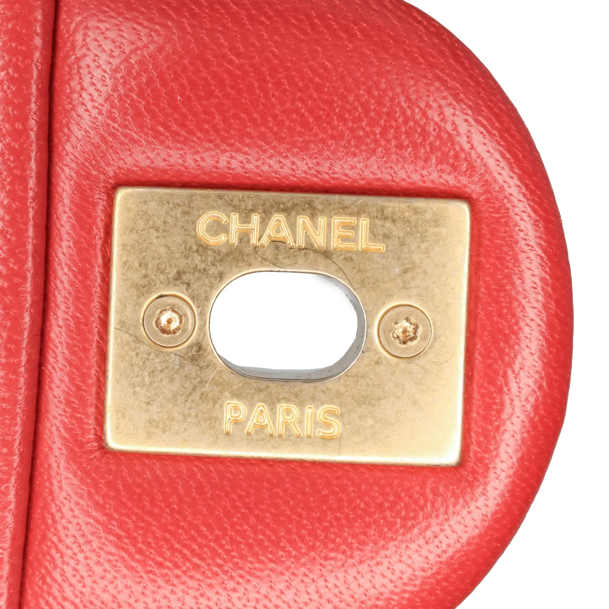 Small Quilted Lambskin Chain Link Flap