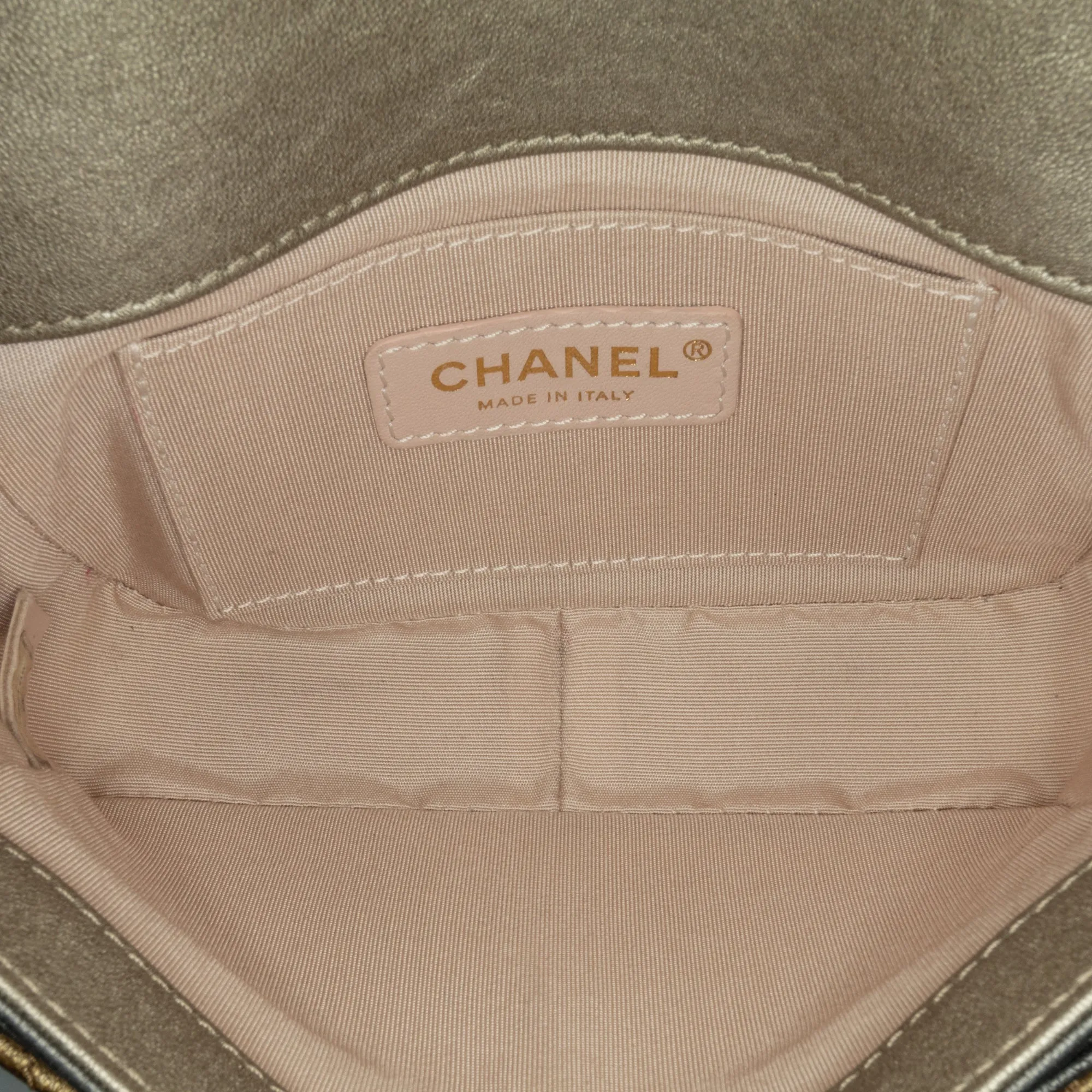 Small Tricolor Quilted Lambskin Camellia Flower Flap