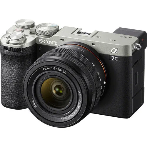 Sony a7C II Mirrorless Camera with 28-60mm Lens - Silver