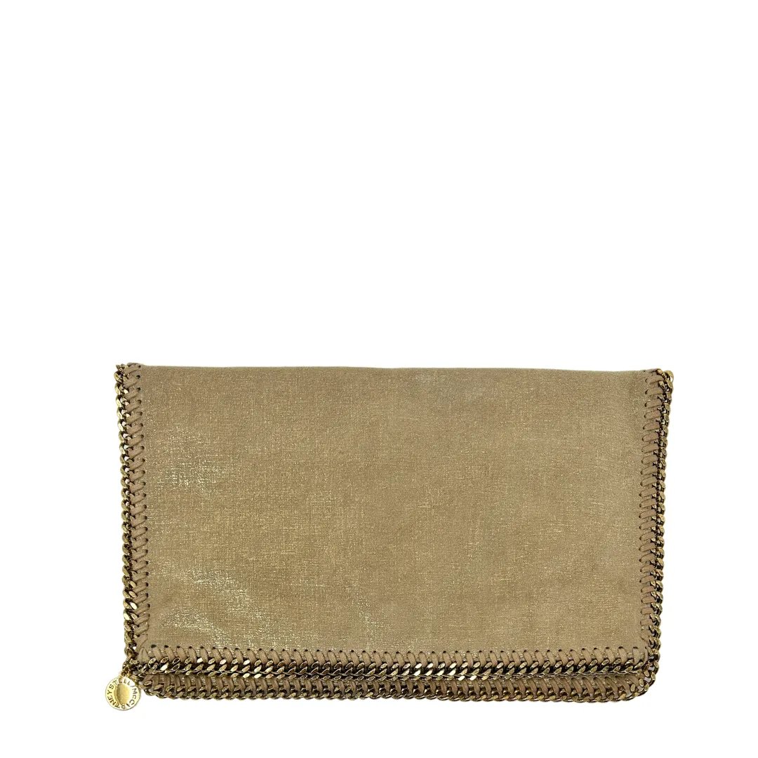 Stella McCartney Metallic Falabella Clutch