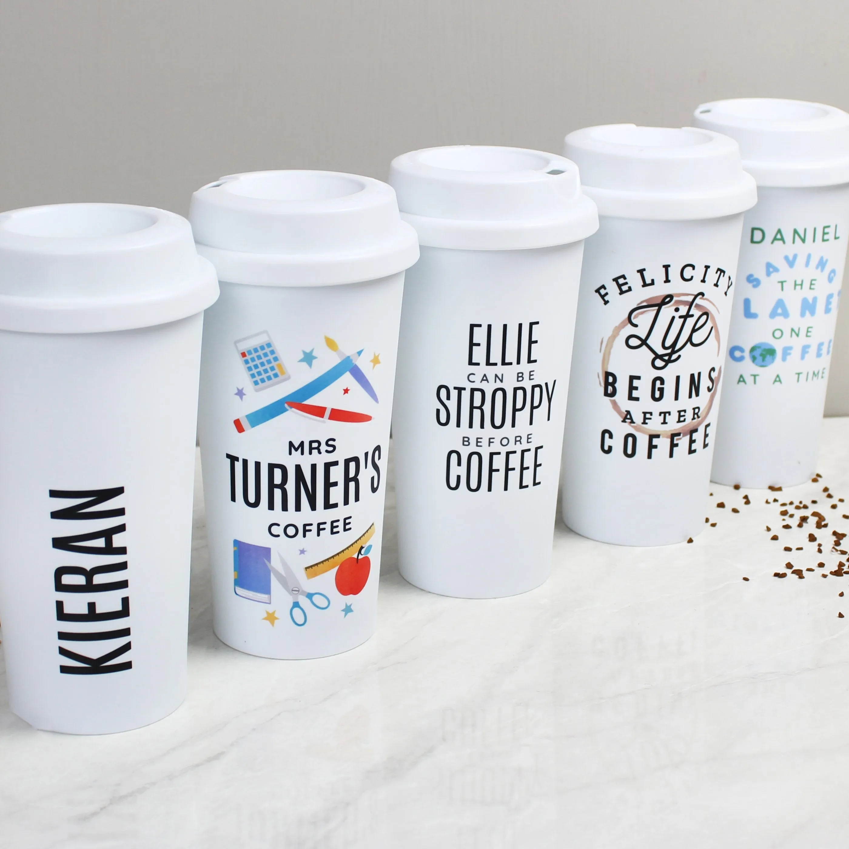 Teacher Personalised insulated Reusable Eco Travel Cup