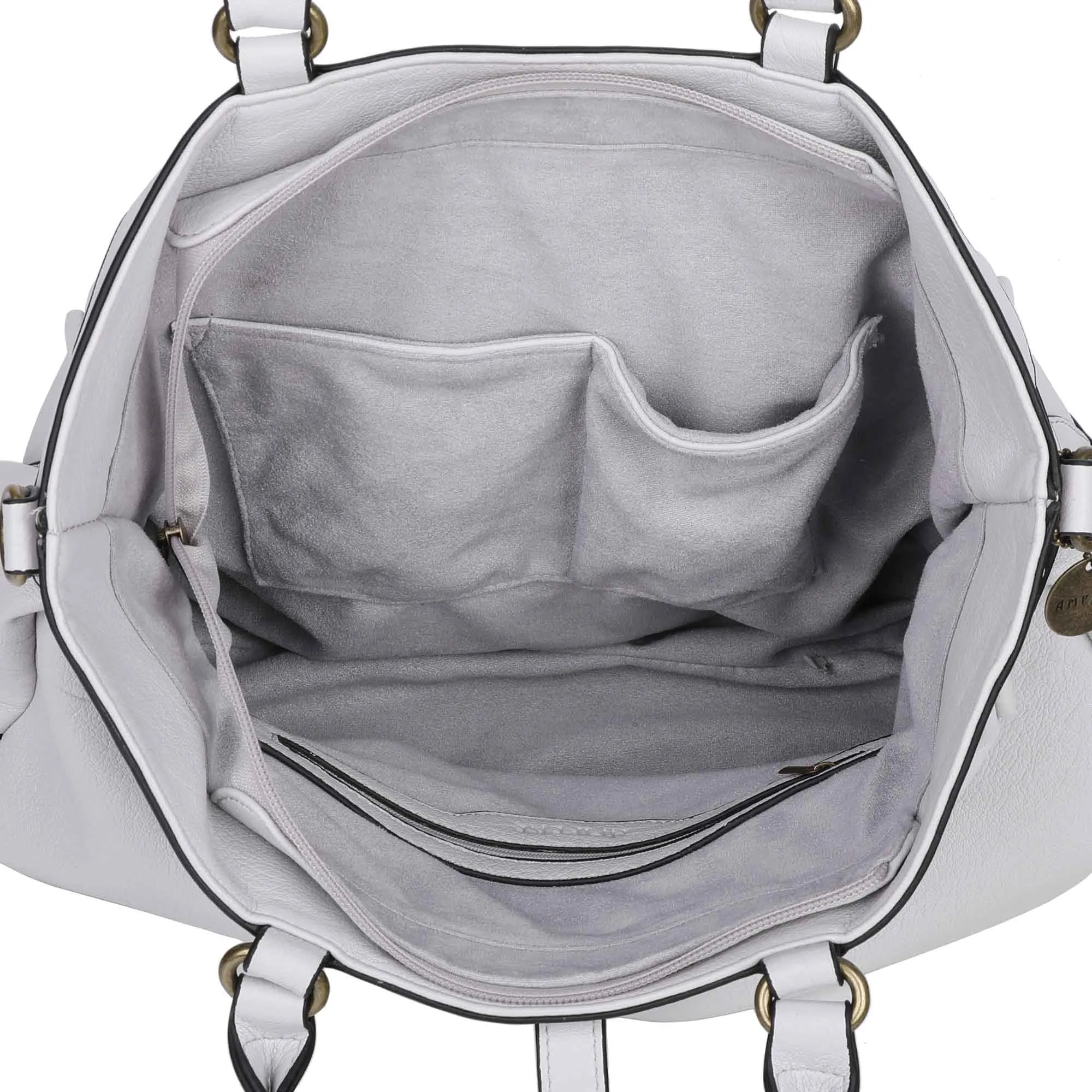 The Brandi Satchel - Fossil Grey