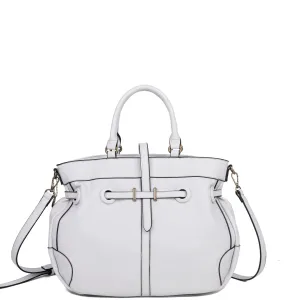 The Brandi Satchel - Fossil Grey