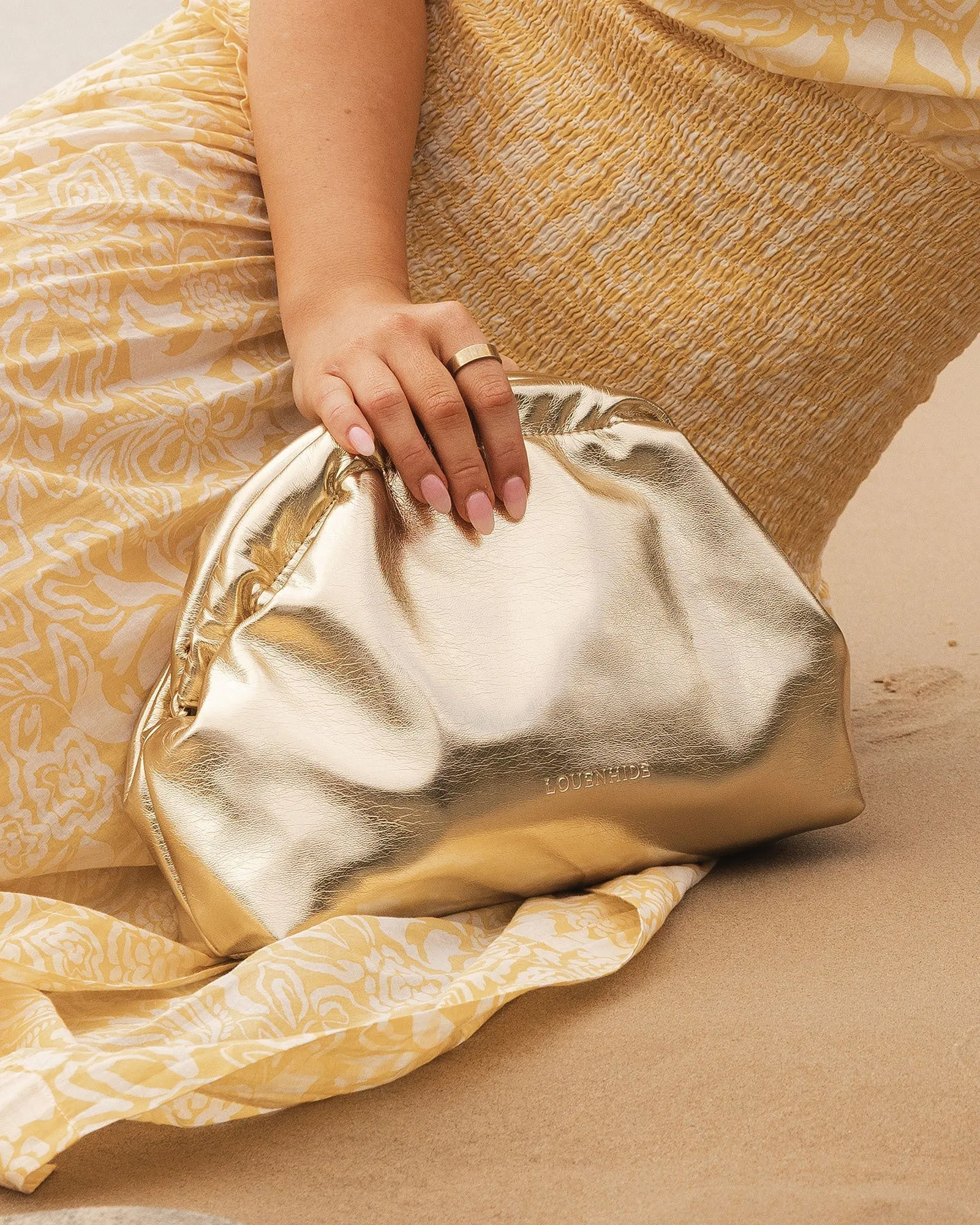 The Lotus Clutch Gold