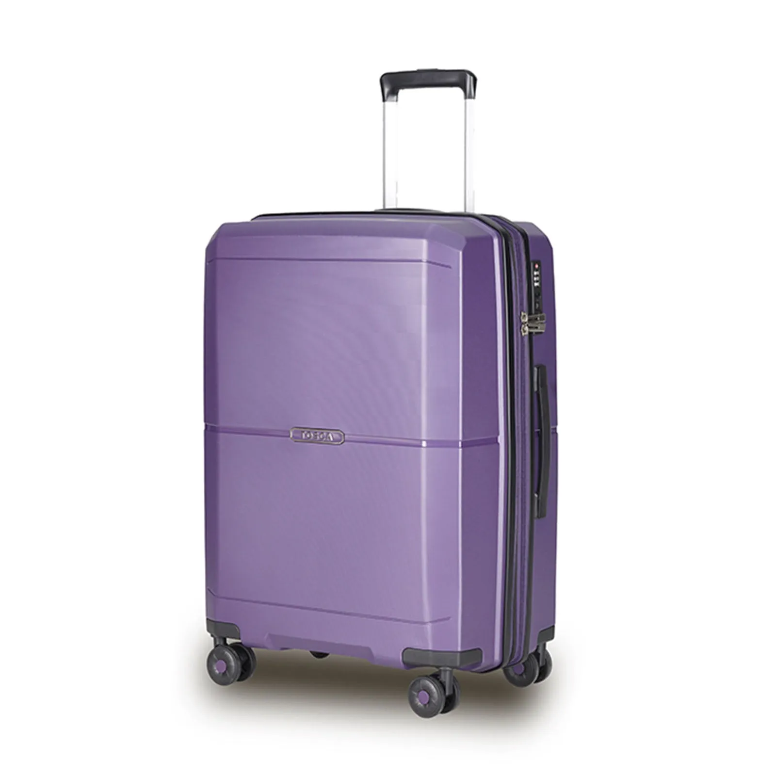 Tosca Globetrotter 25 Inch Medium Suitcase Dark Purple