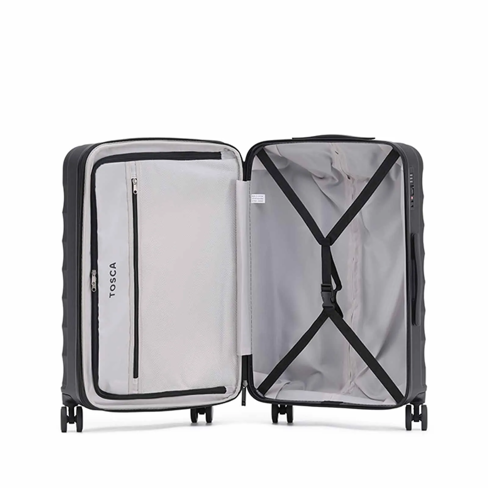 Tosca Interstellar 4W 79cm Large Suitcase Black